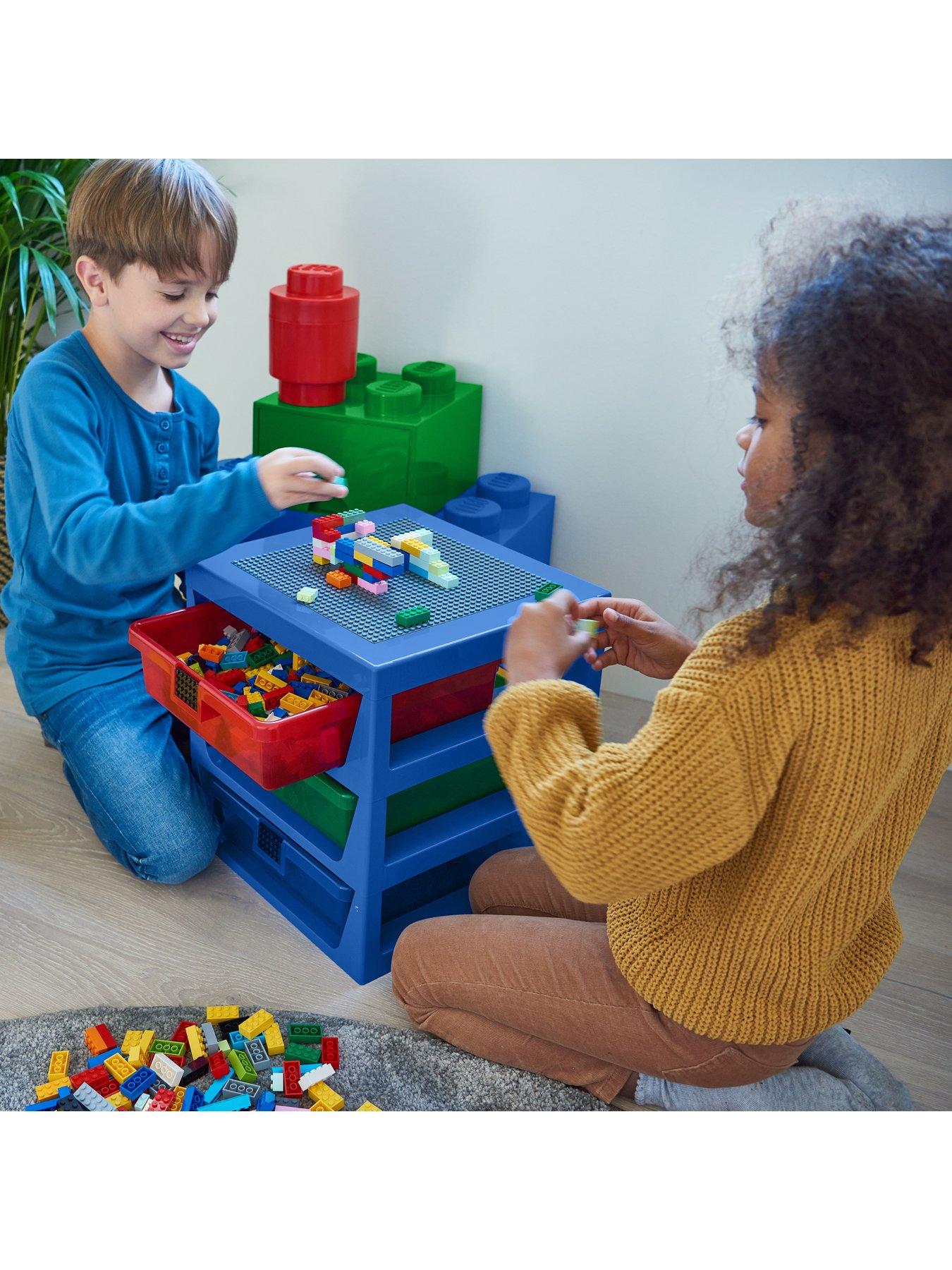 Image 2 of 4 of LEGO Lego 3-drawer Storage Rack - Blue