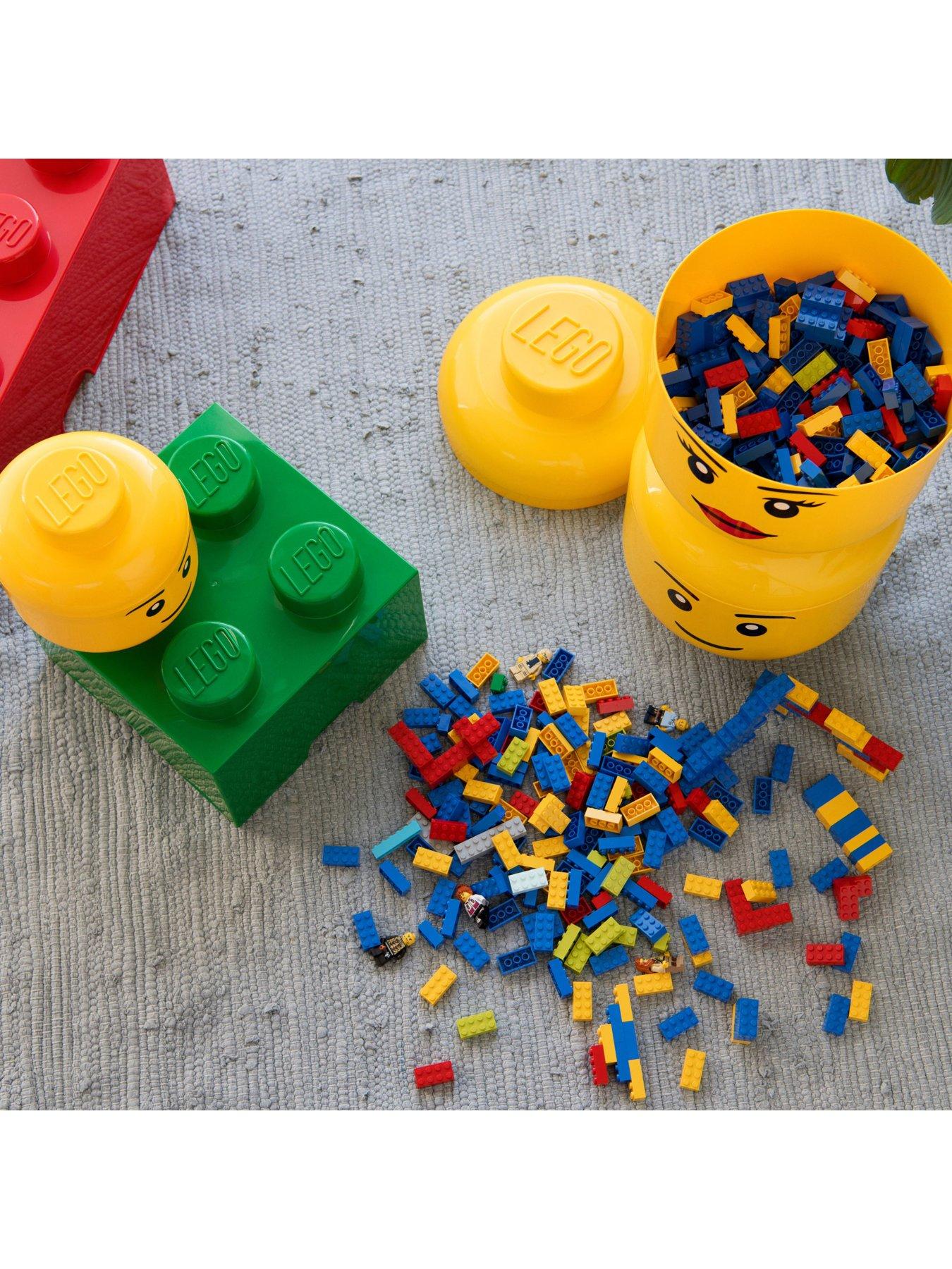 Image 4 of 4 of LEGO Lego Storage Head (small) Happy Boy