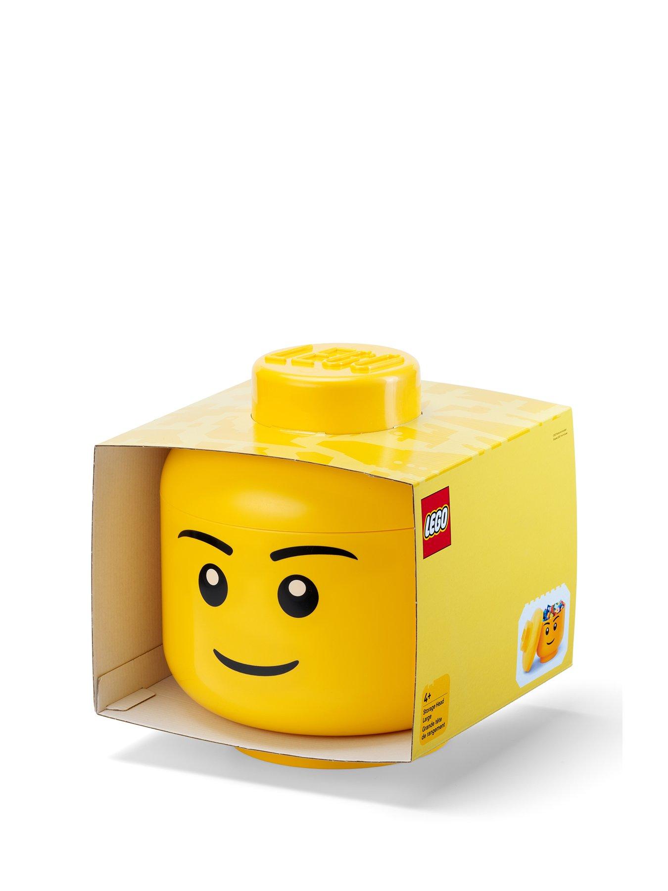LEGO Large Storage Head - Boy, Yellow, Plastic - Fun and Practical Toy Organization - Image 6