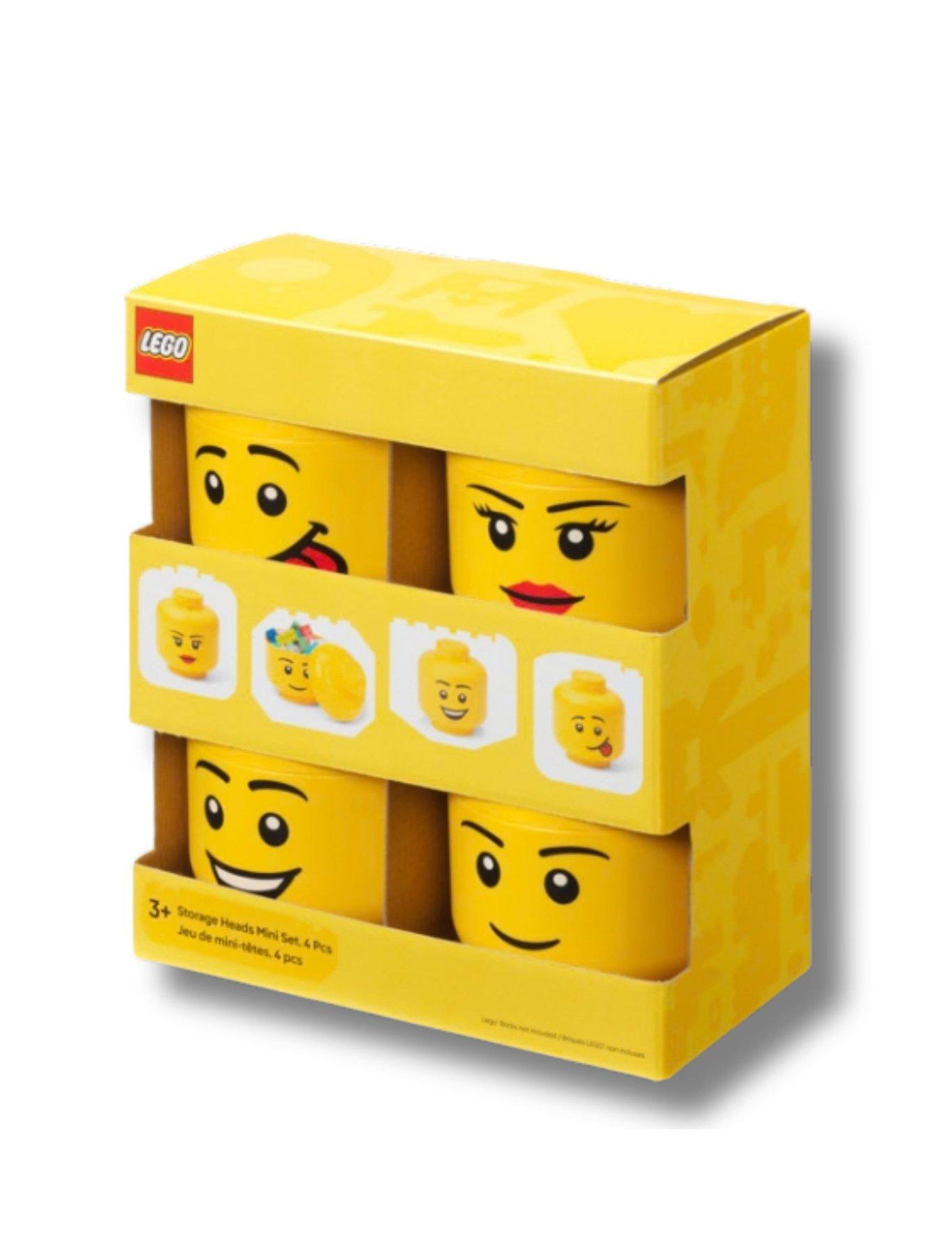 Image 1 of 2 of LEGO Lego Storage Head Mini Set Of 4 Pcs