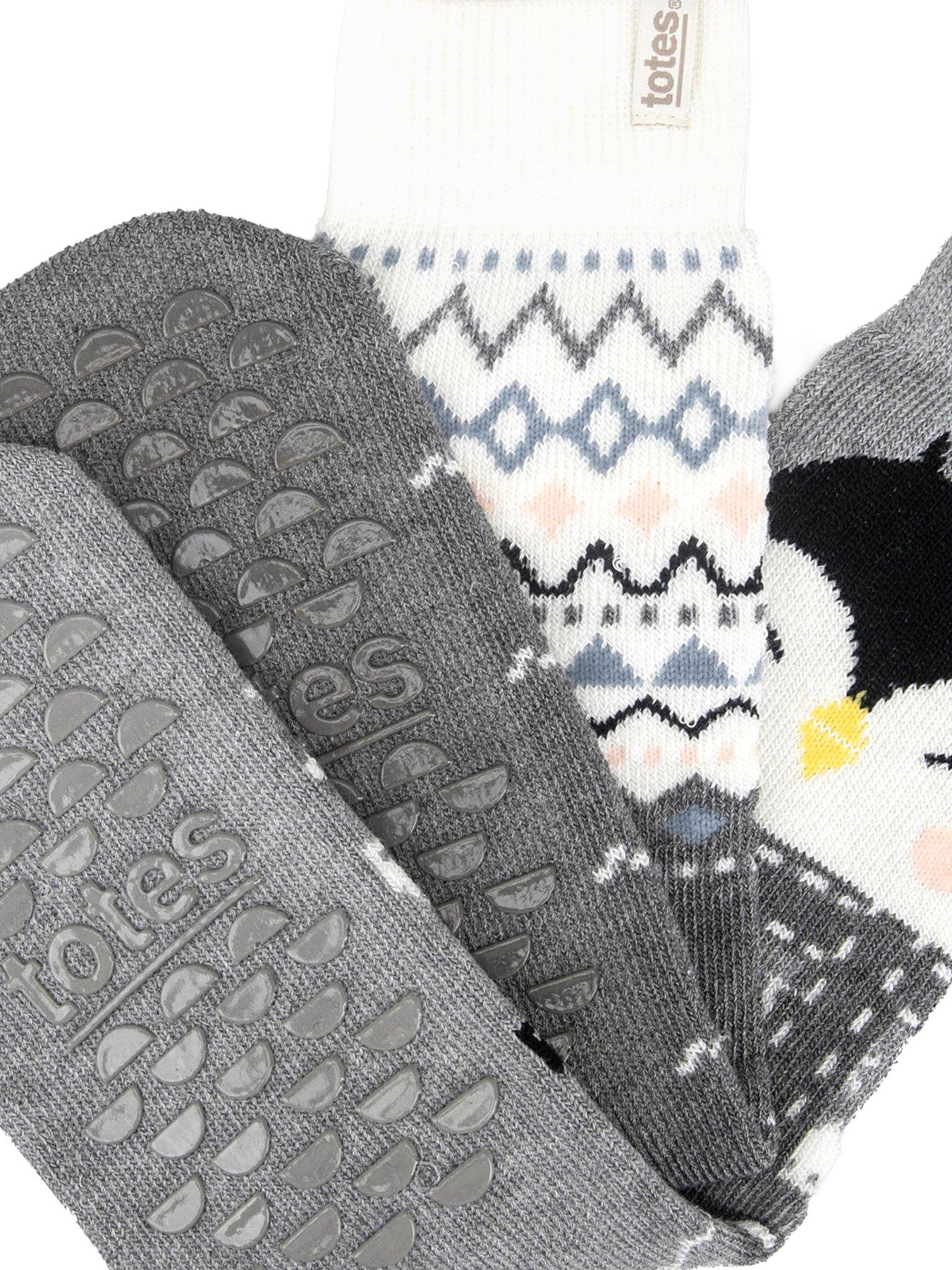 Image 3 of 5 of TOTES Totes Womens 2 Pack Original Slipper-sox - Penguin