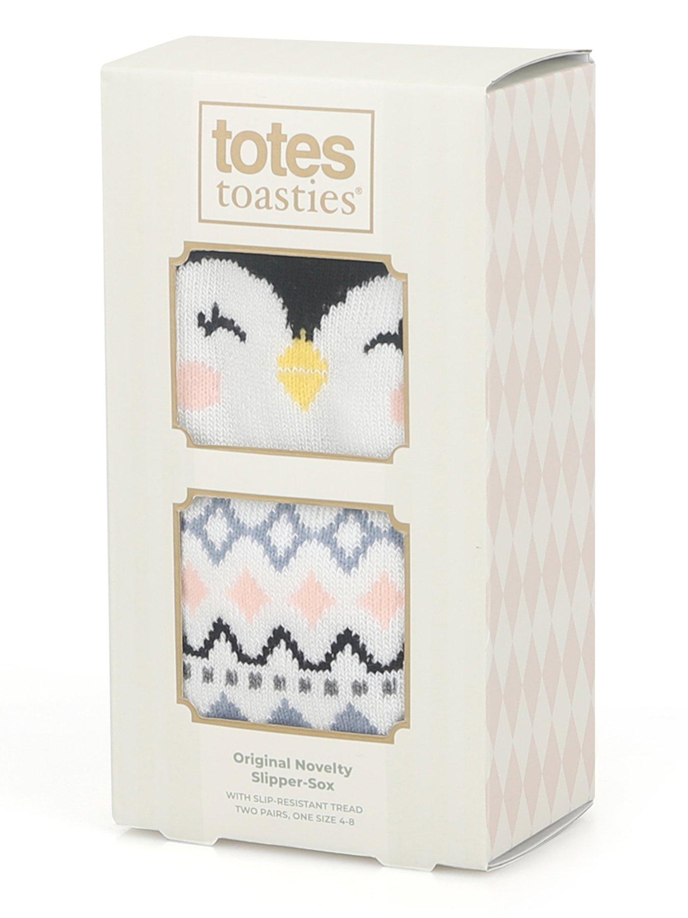 Image 4 of 5 of TOTES Totes Womens 2 Pack Original Slipper-sox - Penguin