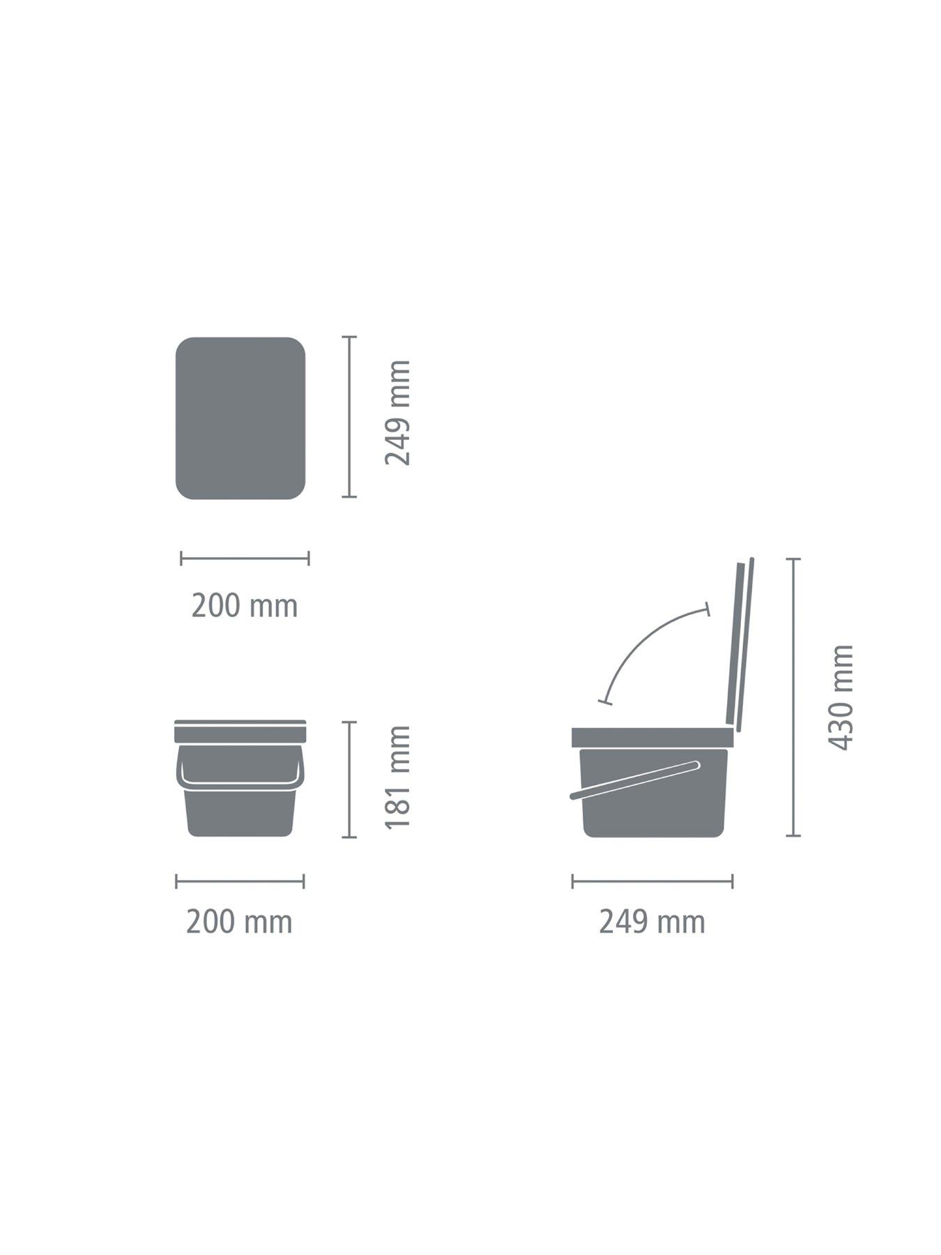 Image 7 of 7 of Brabantia Sort & Go Waste Bin, 6 Litre