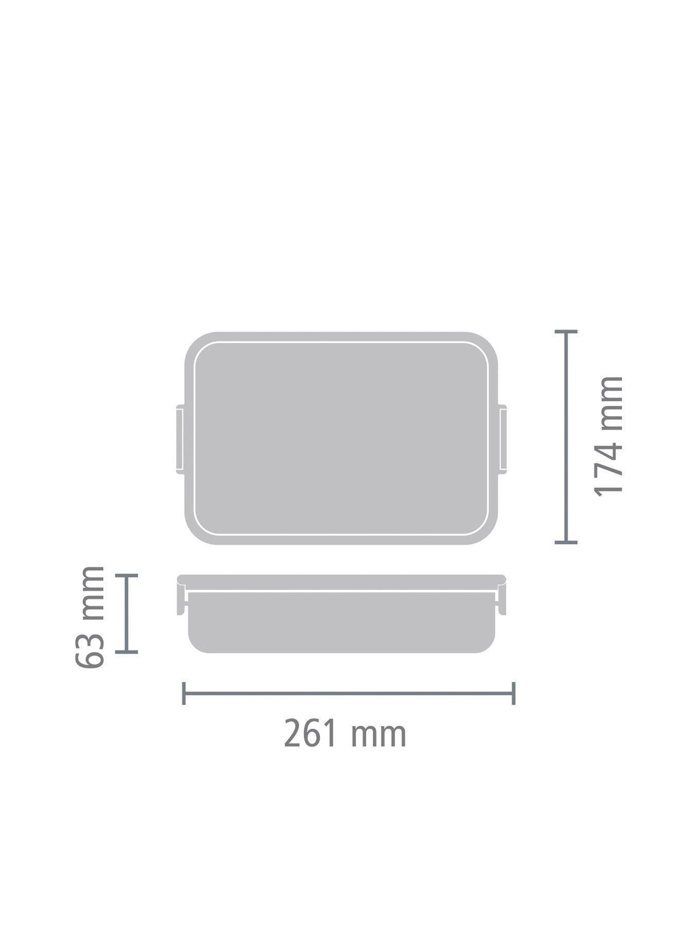 Image 7 of 7 of Brabantia Make & Take Lunch Box, Large, Stainless Steel