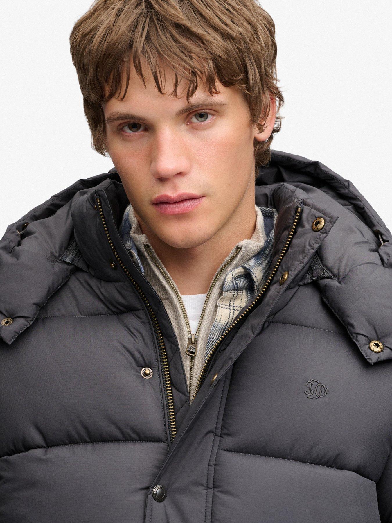 Image 6 of 6 of Superdry Mens Premium Ripstop Puffer Jacket - Grey