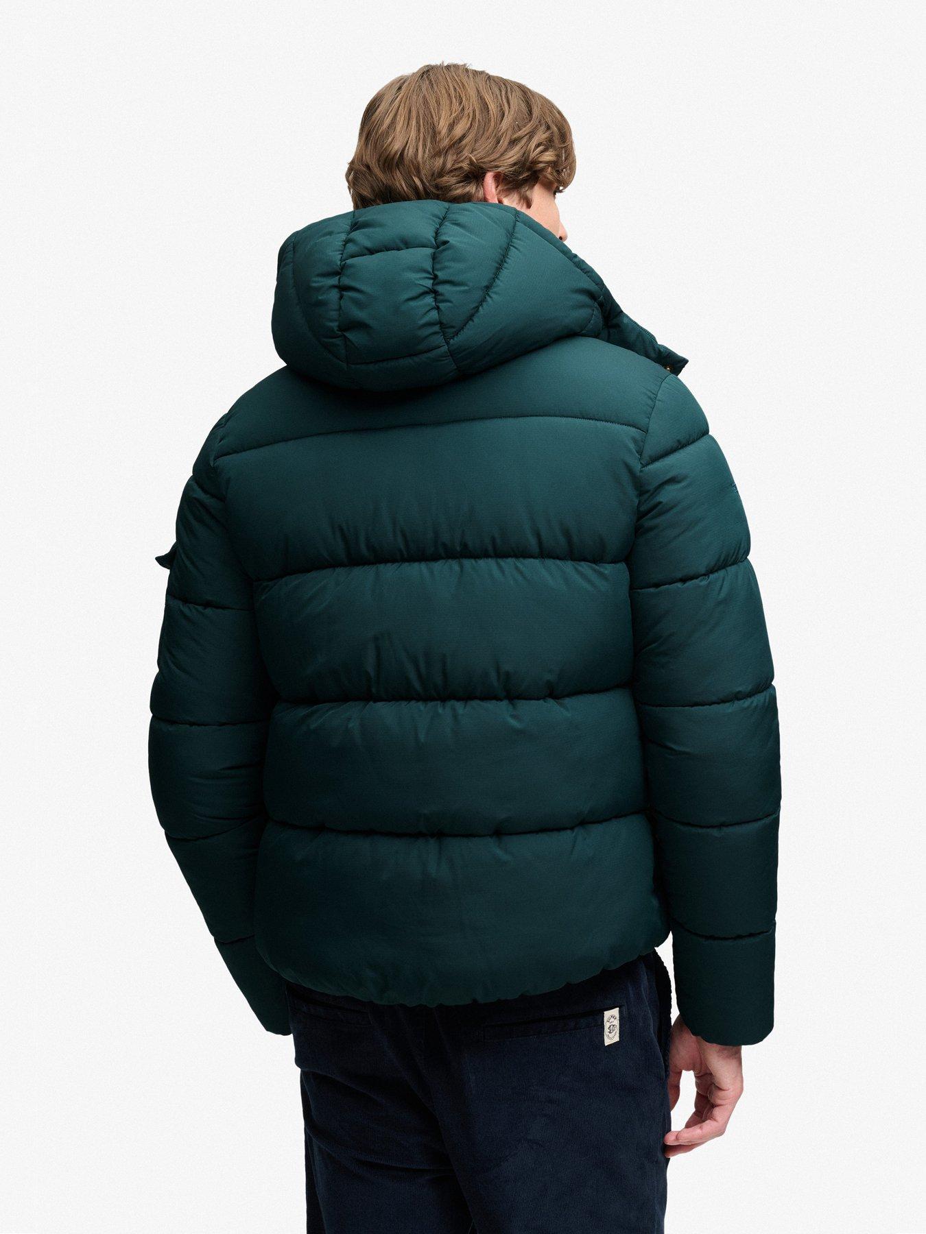 Image 2 of 7 of Superdry Superdry Premium Ripstop Puffer Jacket - Dark Green