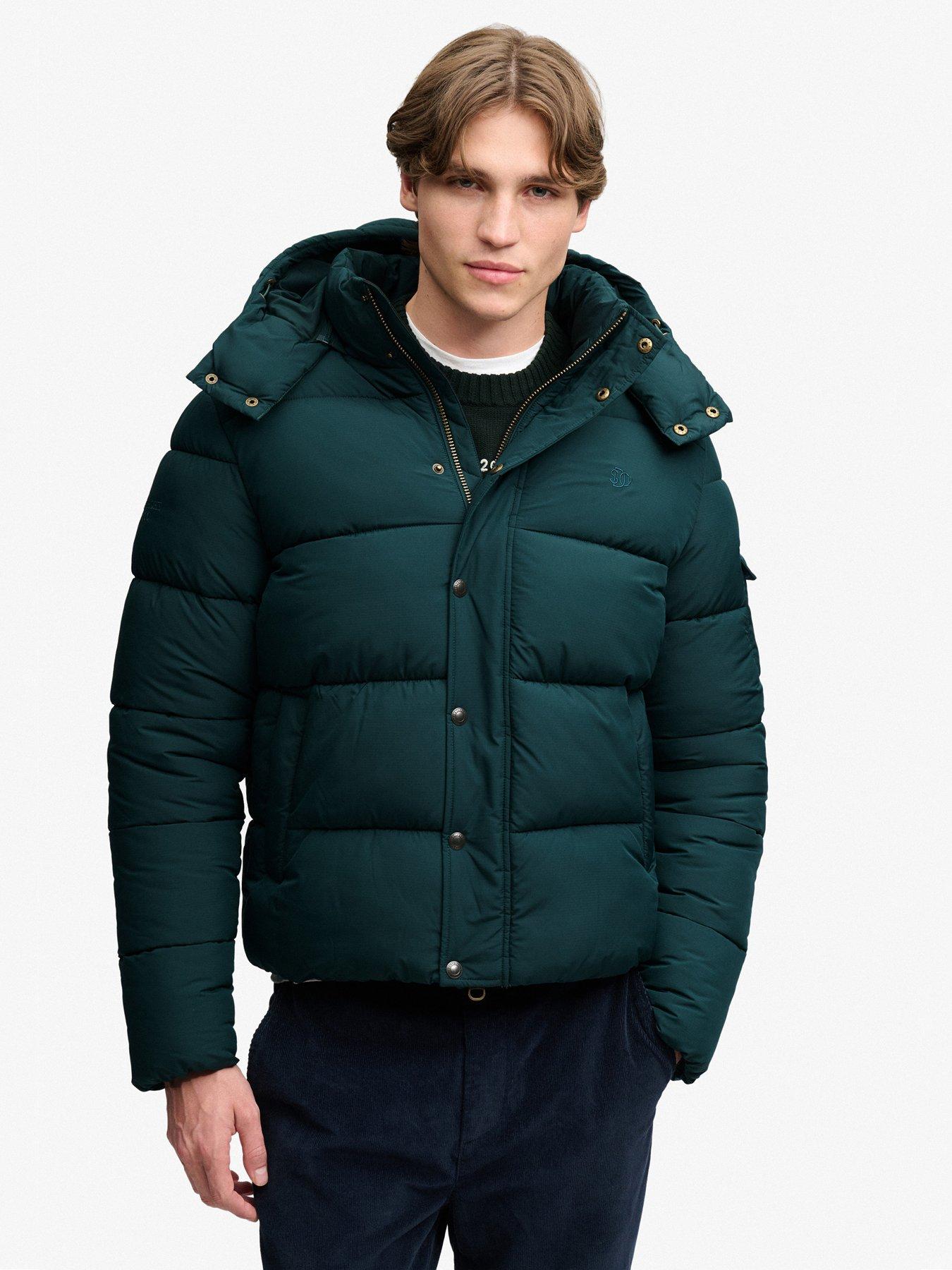 Image 5 of 7 of Superdry Superdry Premium Ripstop Puffer Jacket - Dark Green