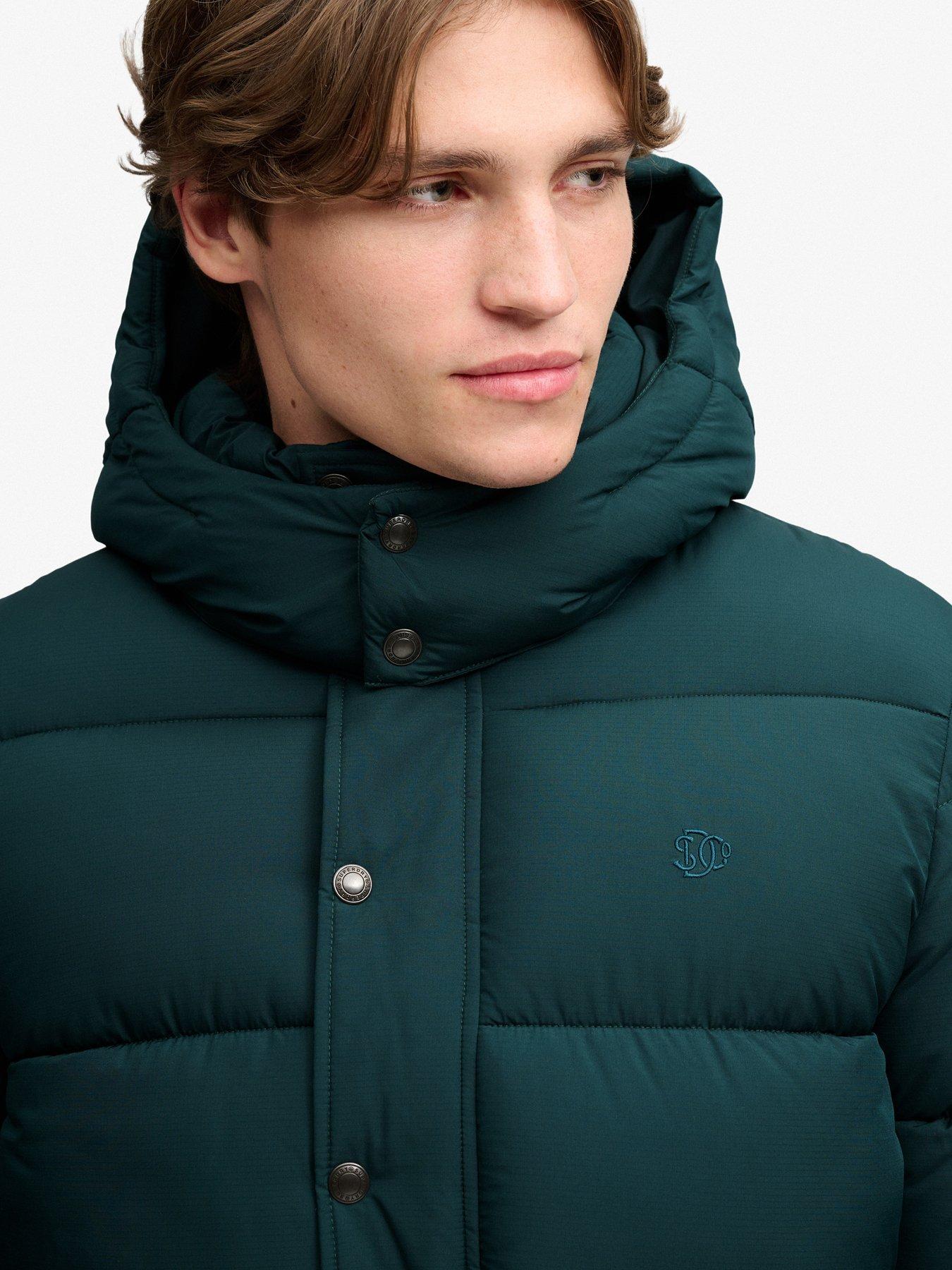 Image 6 of 7 of Superdry Superdry Premium Ripstop Puffer Jacket - Dark Green