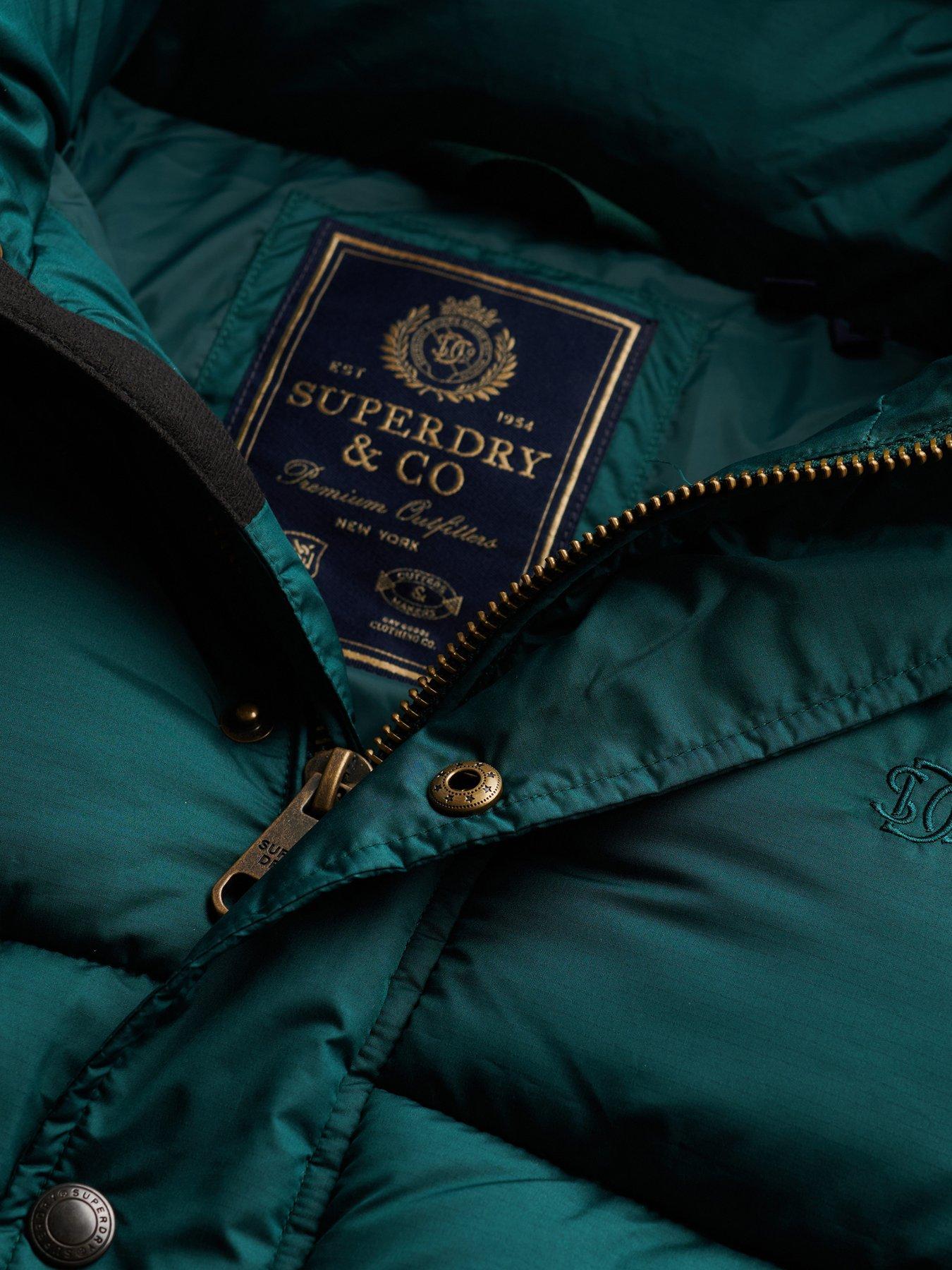 Image 7 of 7 of Superdry Superdry Premium Ripstop Puffer Jacket - Dark Green