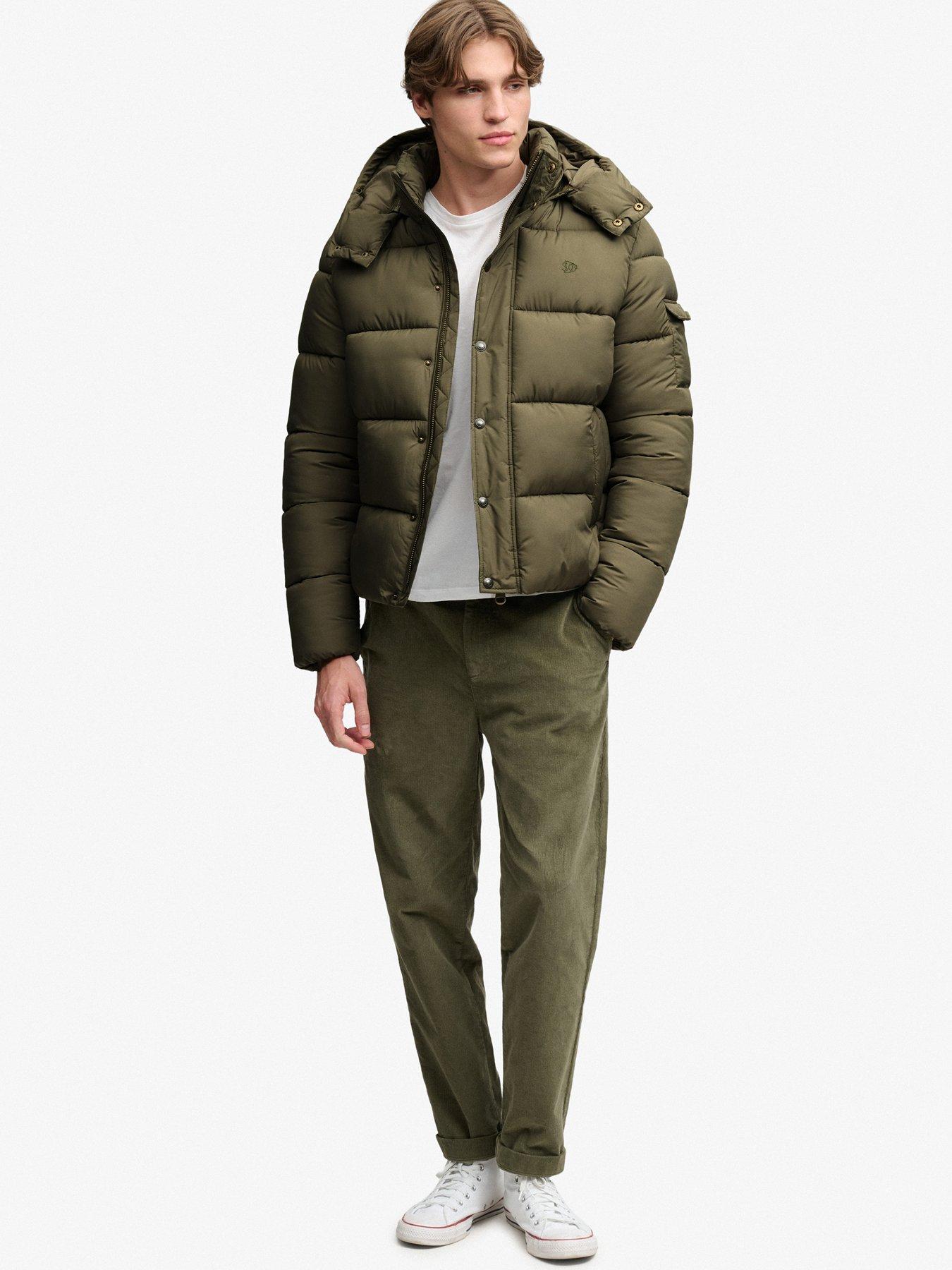 Image 3 of 7 of Superdry Superdry Premium Ripstop Puffer Jacket - Khaki