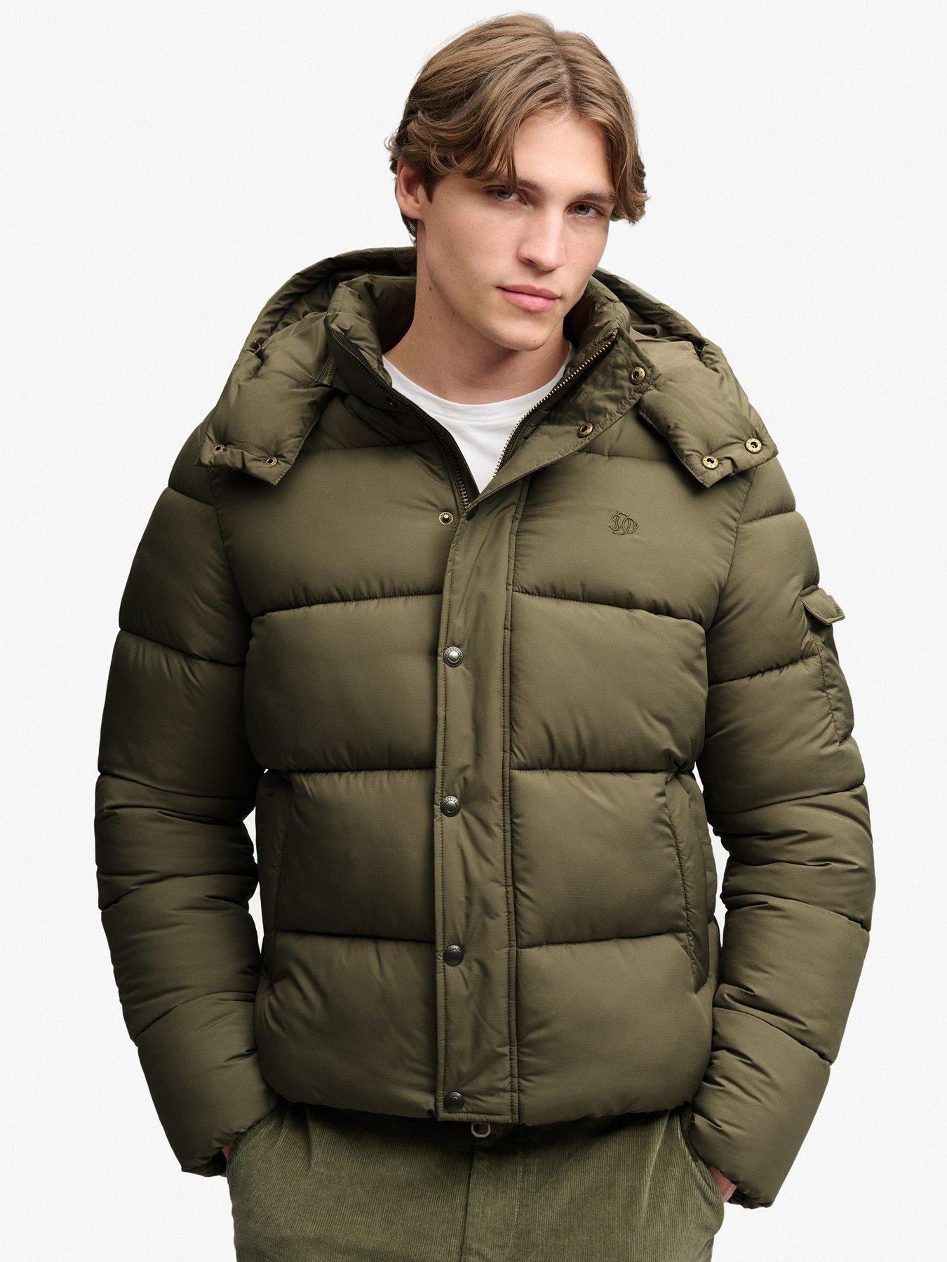 Image 5 of 7 of Superdry Superdry Premium Ripstop Puffer Jacket - Khaki
