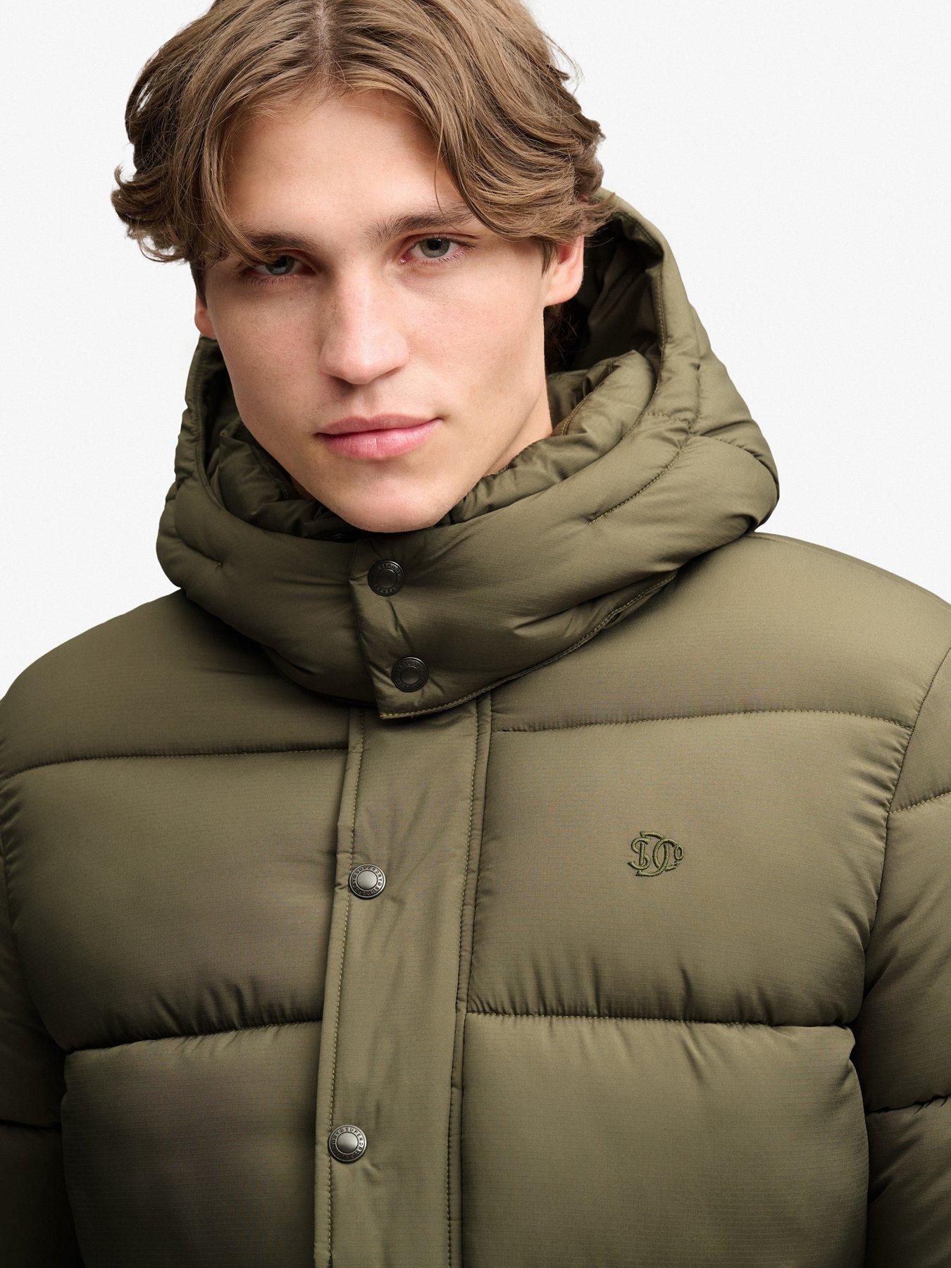 Image 6 of 7 of Superdry Superdry Premium Ripstop Puffer Jacket - Khaki