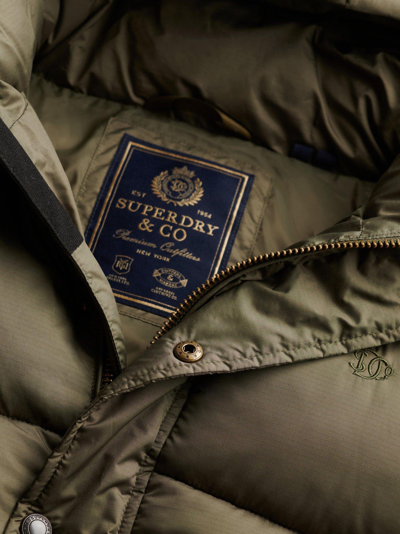 Image 7 of 7 of Superdry Superdry Premium Ripstop Puffer Jacket - Khaki