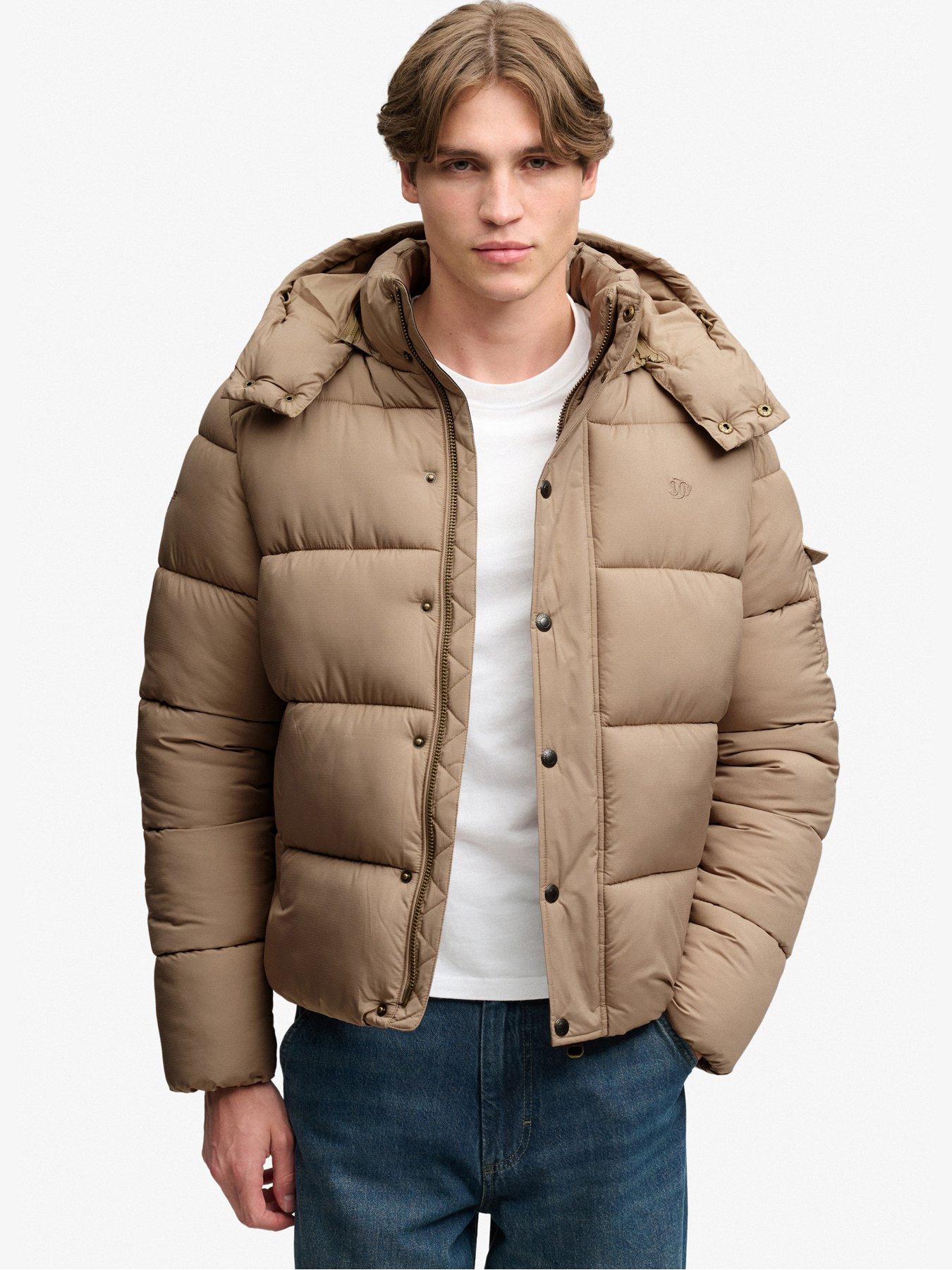 Superdry Beige Down Jacket Premium Ripstop - Image 2