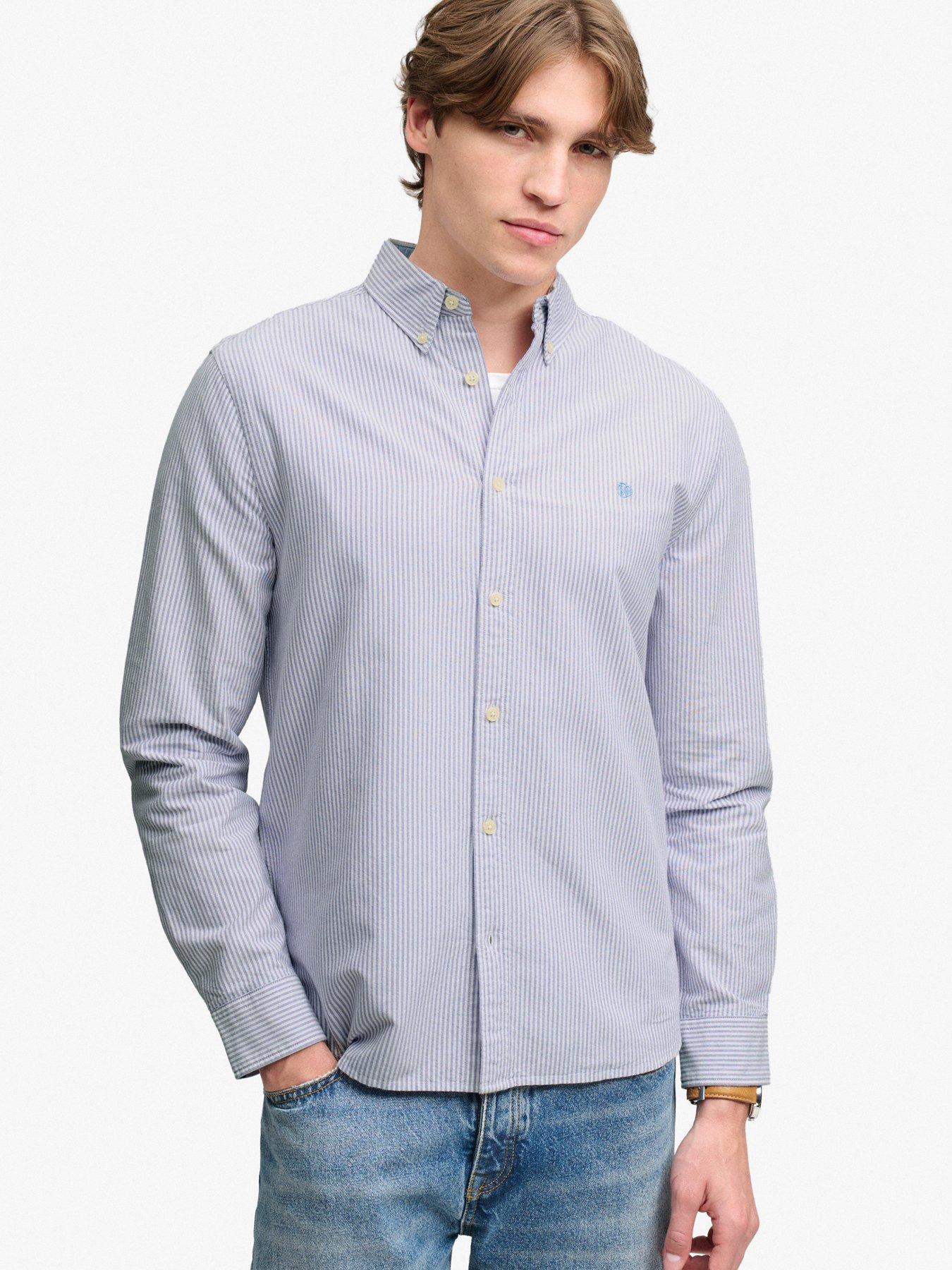 Superdry Men's Violet Long Sleeve Shirt Preppy Oxford - Image 2