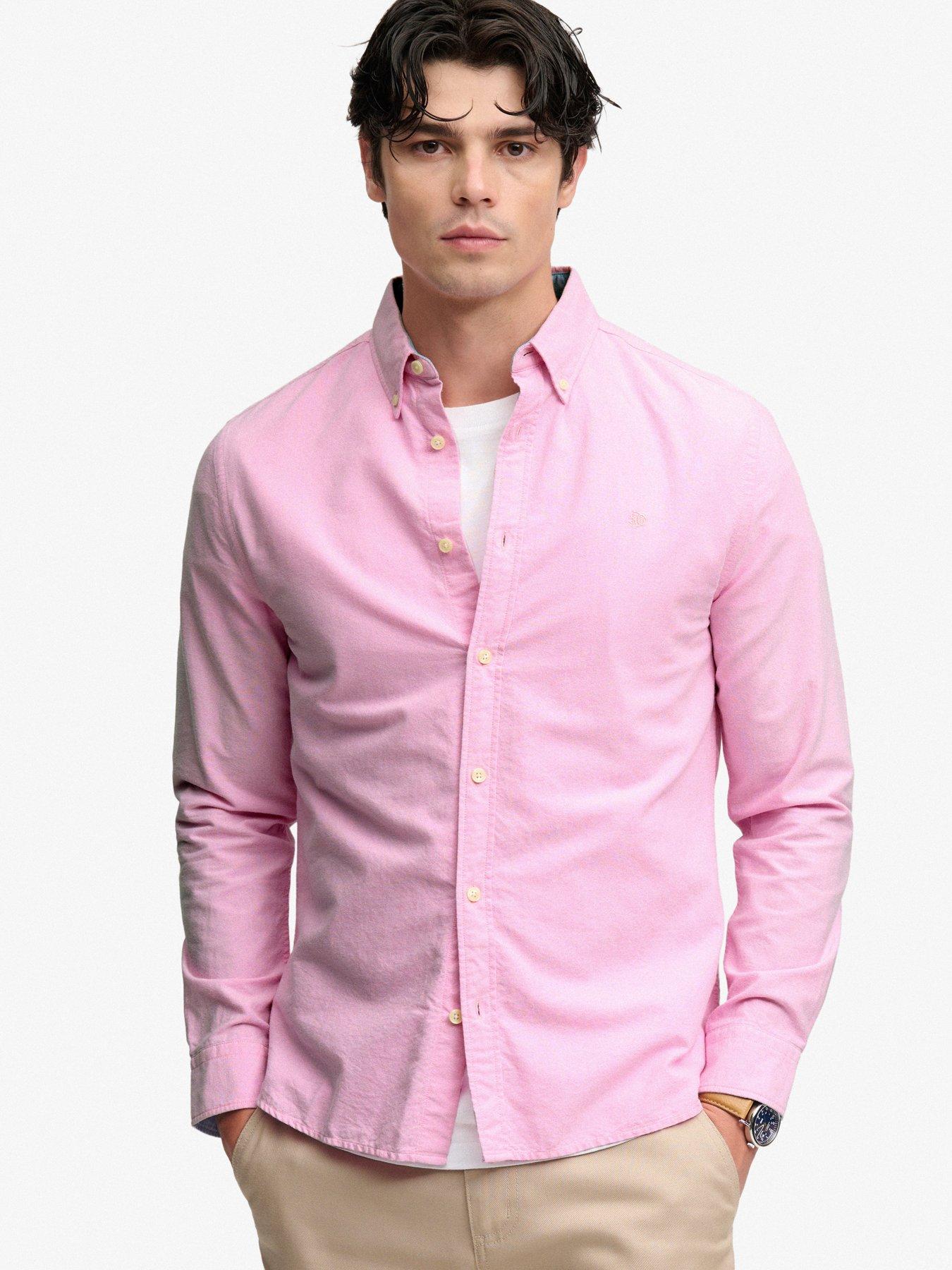 Superdry Men's Bleu Long Sleeve Shirt Oxford Preppy - Image 2