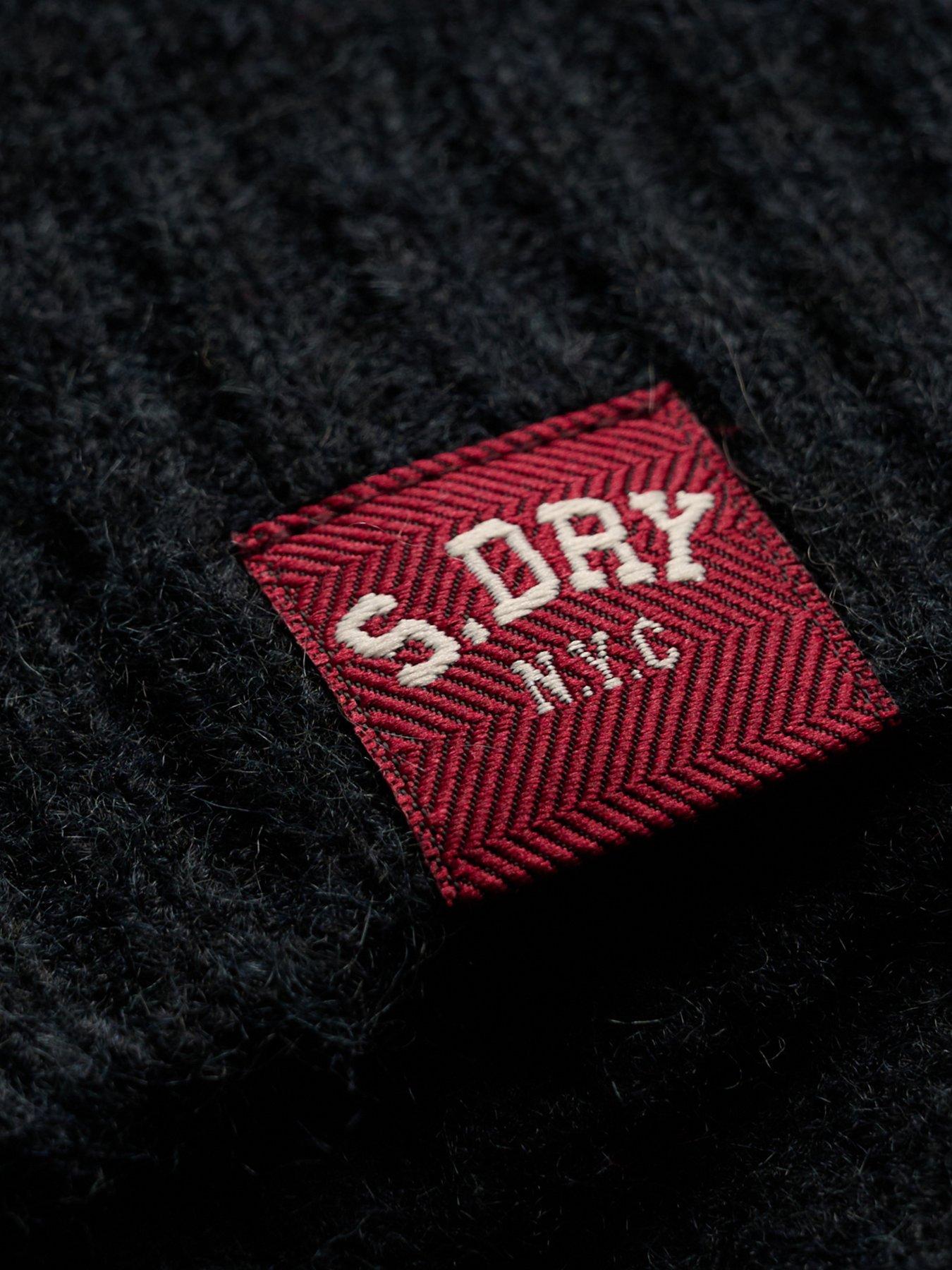 Image 6 of 6 of Superdry Superdry Bardot Knitted Jumper - Navy