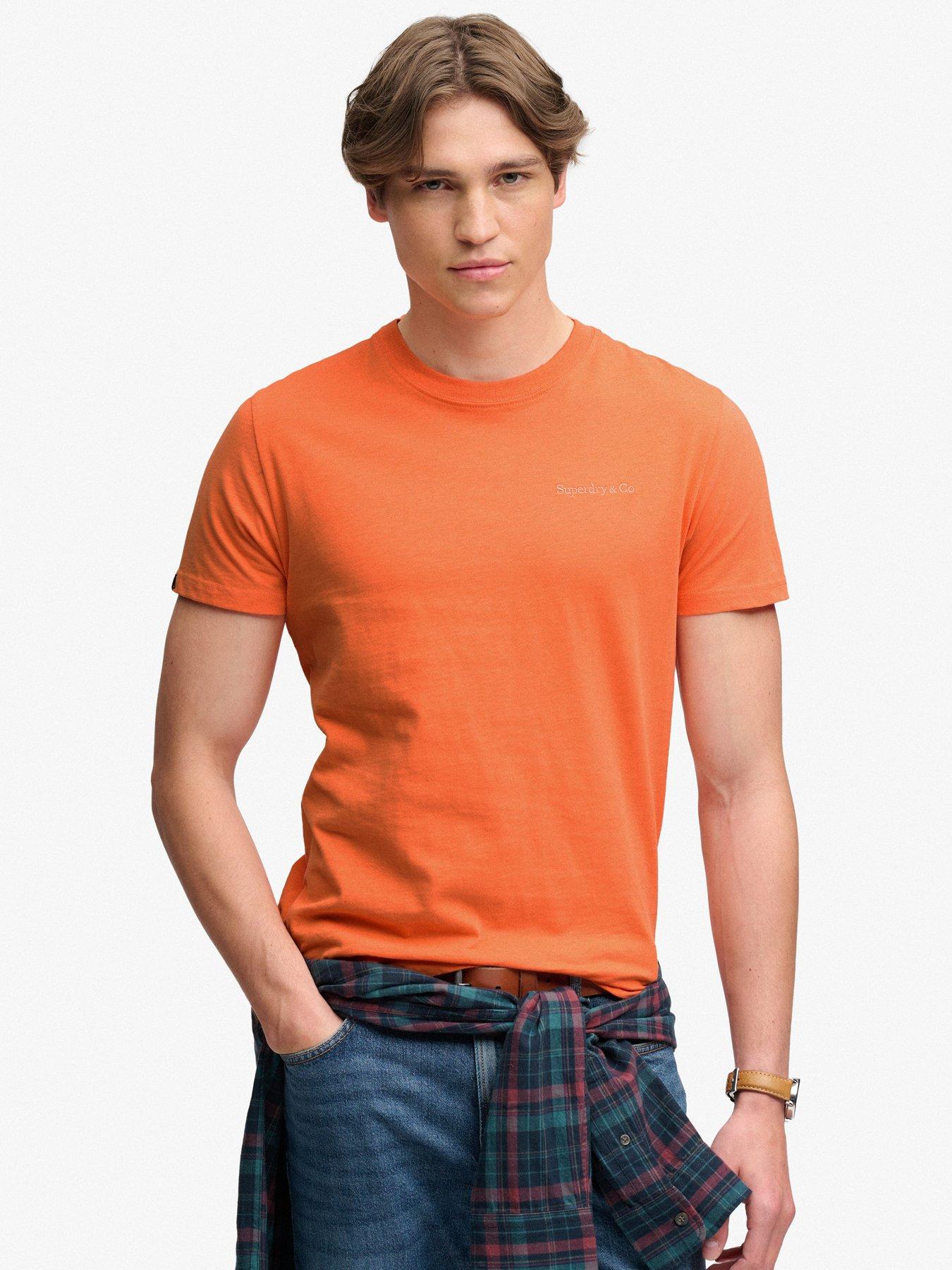 Superdry Orange T-Shirt With Logo Essential Company - Image 2