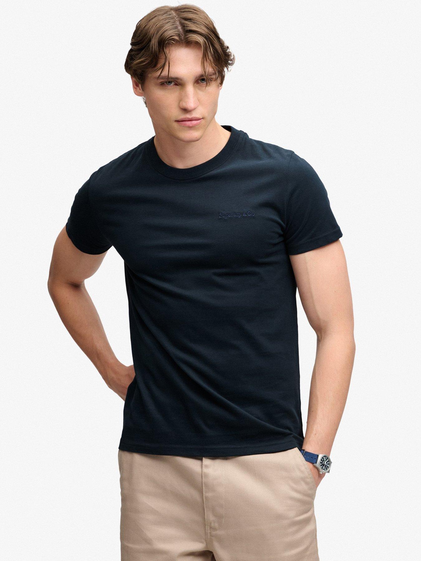 Superdry Bleu T-Shirt With Logo Essential Company - Image 4