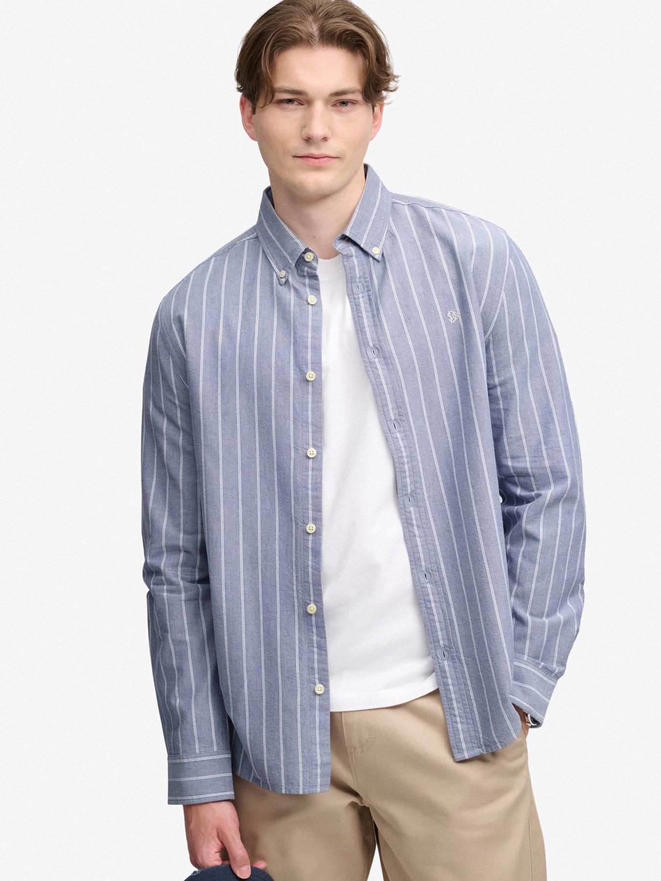 Superdry Blanc Long Sleeve Shirt Oxford Preppy - Image 2