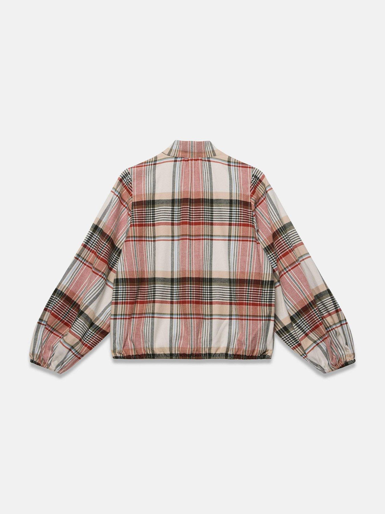 Image 6 of 6 of Mint Velvet Check Bomber Shirt