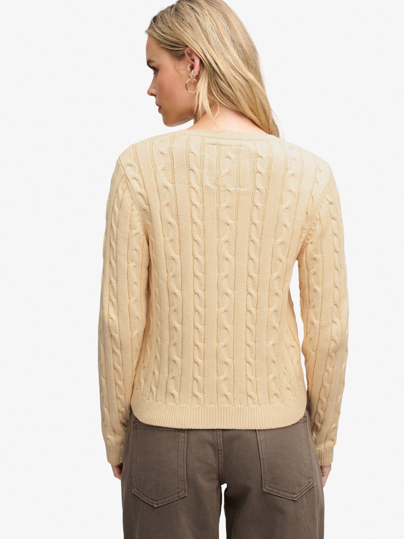 Image 2 of 7 of Superdry Superdry Essentials Sd&amp;co Cable Jumper - Yellow