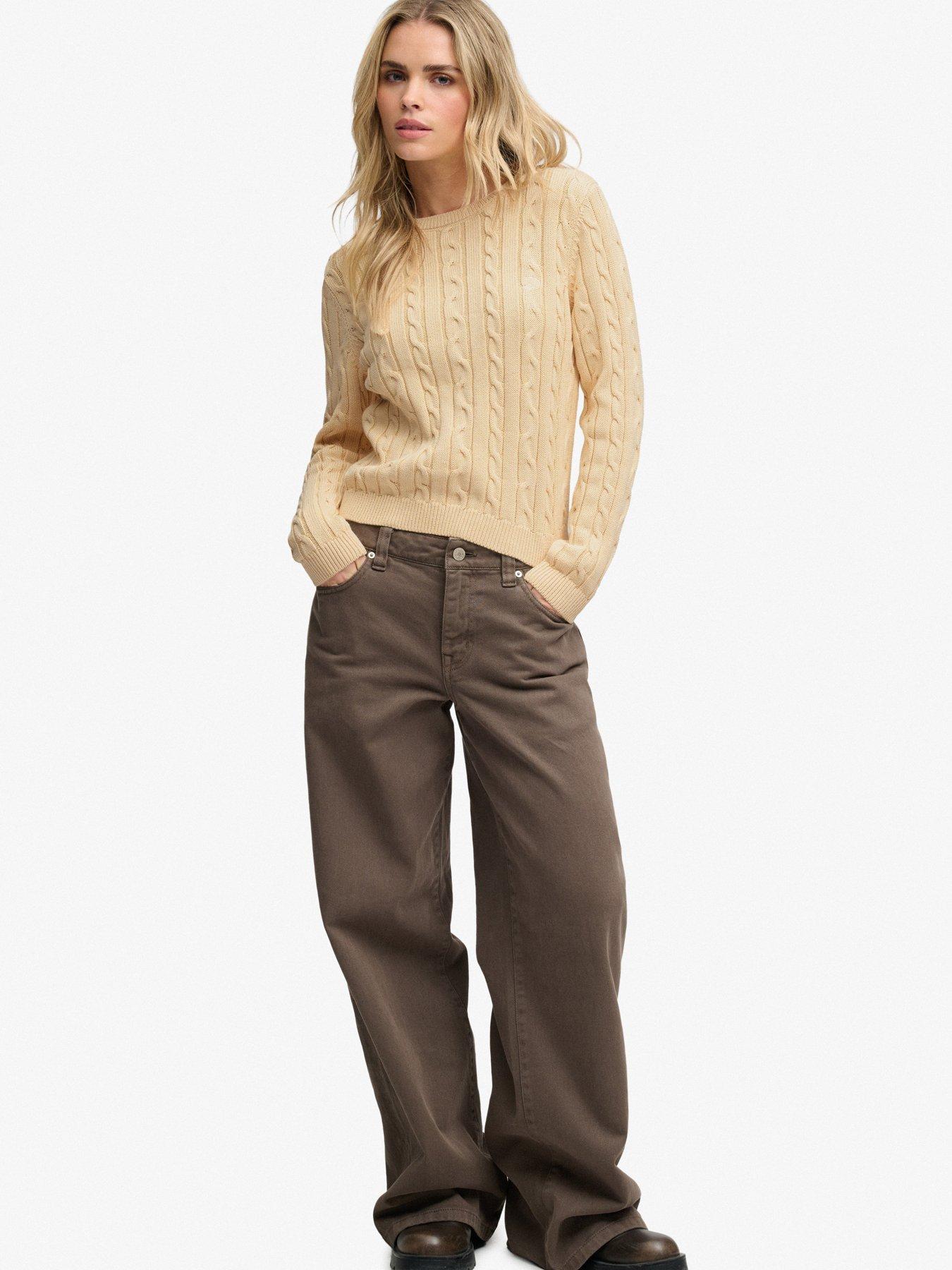 Image 3 of 7 of Superdry Superdry Essentials Sd&amp;co Cable Jumper - Yellow
