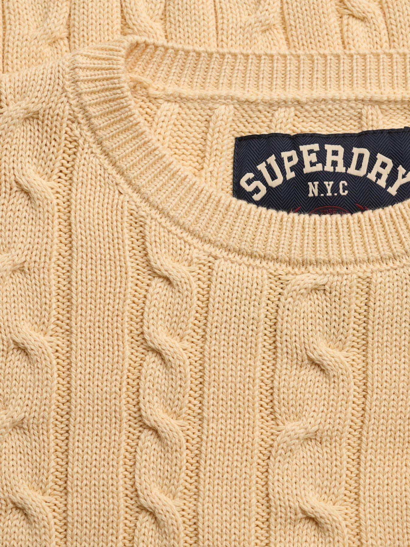Image 6 of 7 of Superdry Superdry Essentials Sd&amp;co Cable Jumper - Yellow
