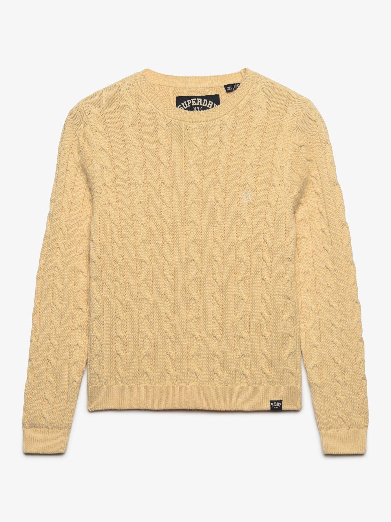 Image 7 of 7 of Superdry Superdry Essentials Sd&amp;co Cable Jumper - Yellow