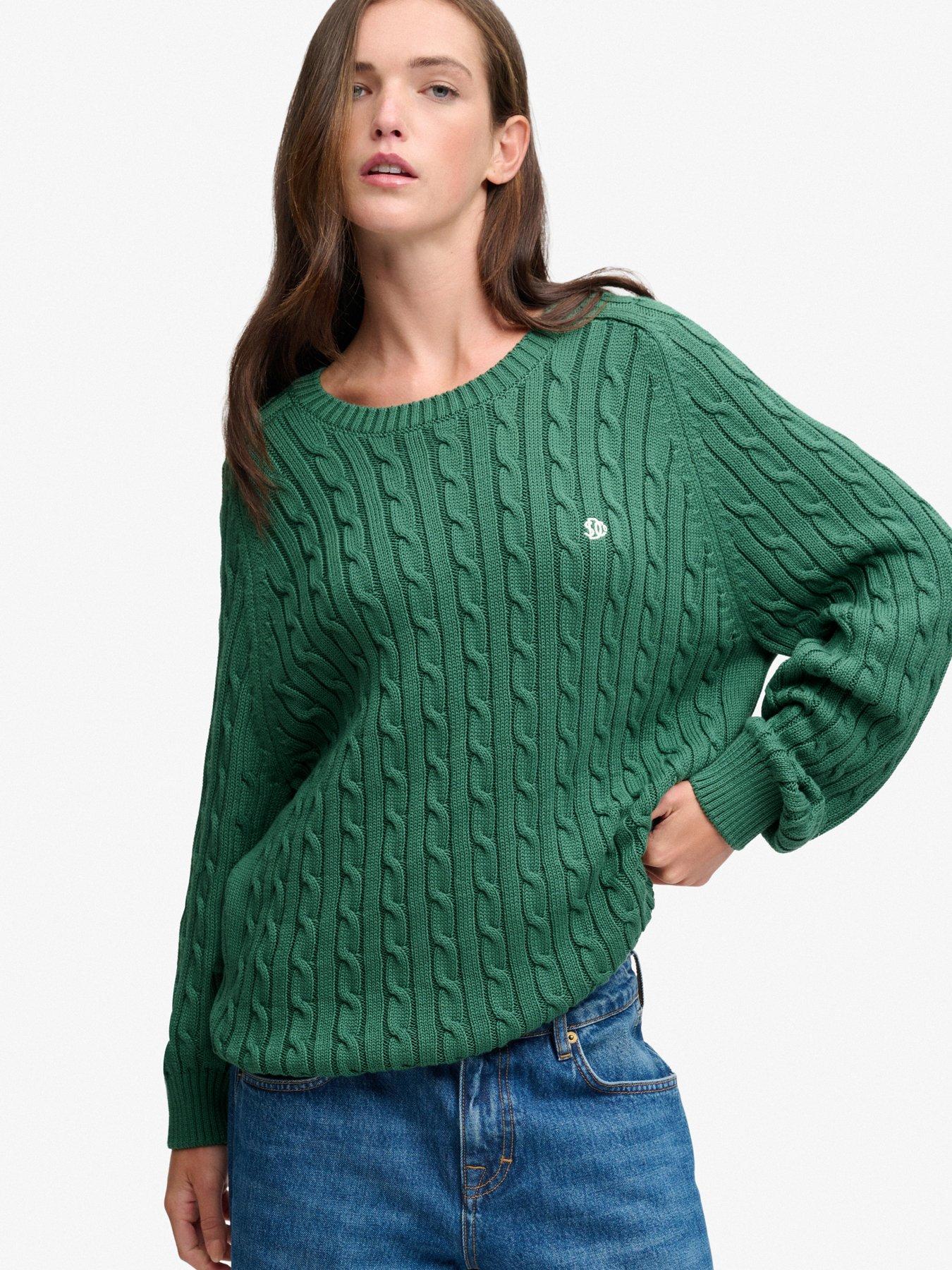 Superdry Vert Woman Sweater Cable Knit - Image 2