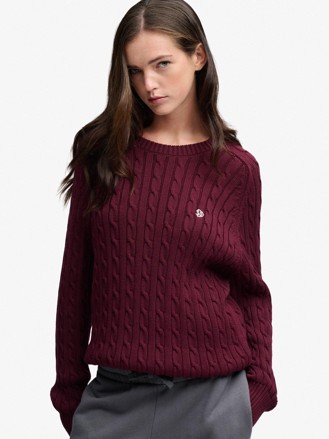 Superdry Women's Rouge Woman Sweater Cable Knit - Image 2