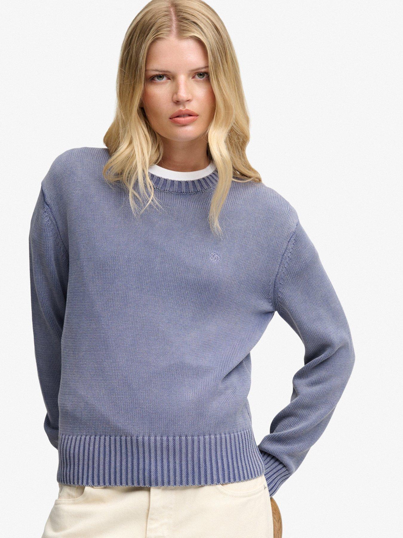 Superdry Women's Bleu Woman Sweater Classic Crew - Image 2