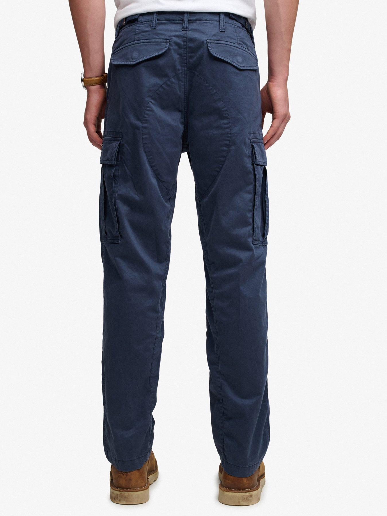 Image 2 of 6 of Superdry Superdry Regular Taper Cargo Pants - Navy