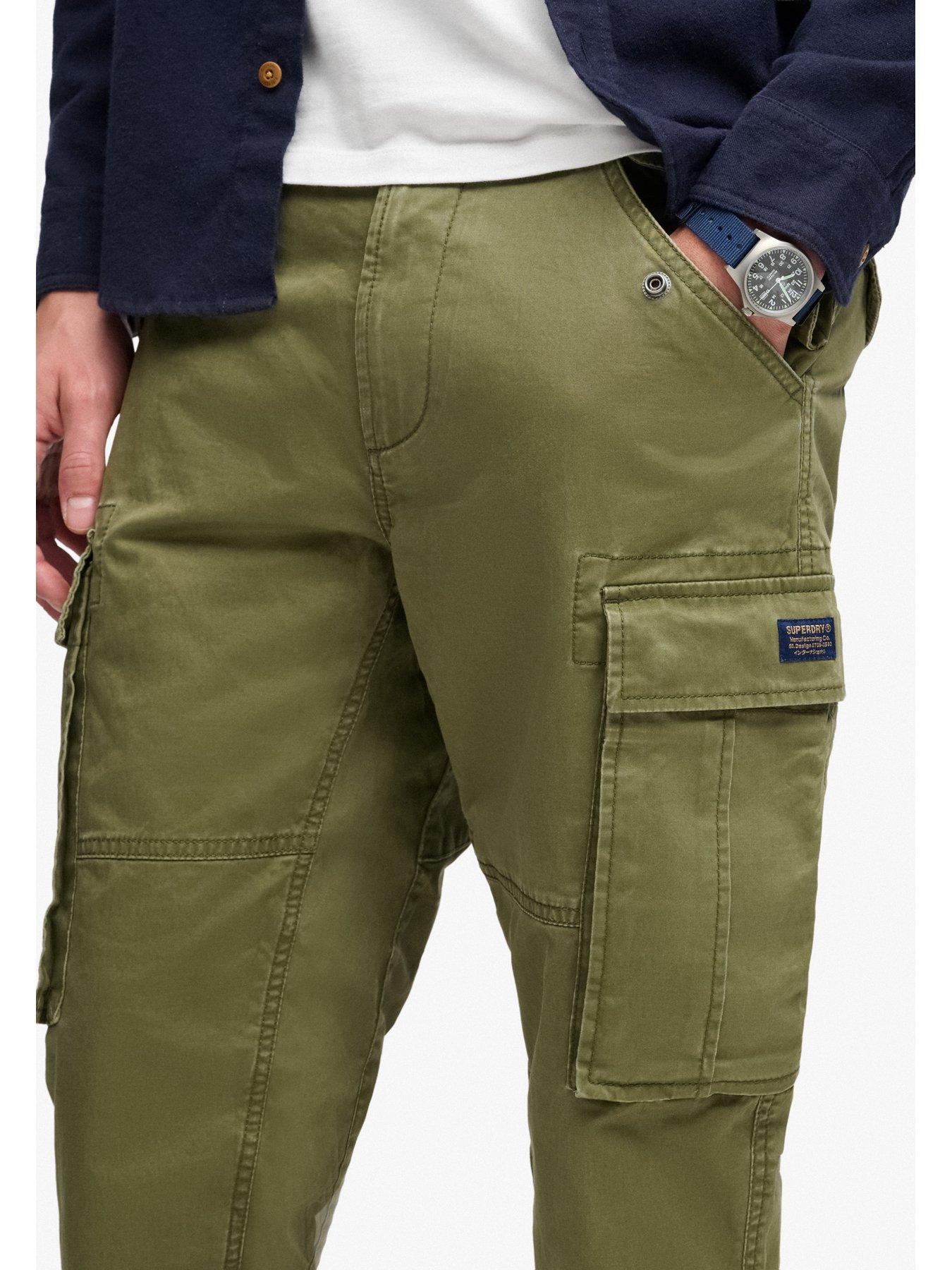 Image 5 of 6 of Superdry Mens Slim Taper Stretch Cargo Trousers - Green