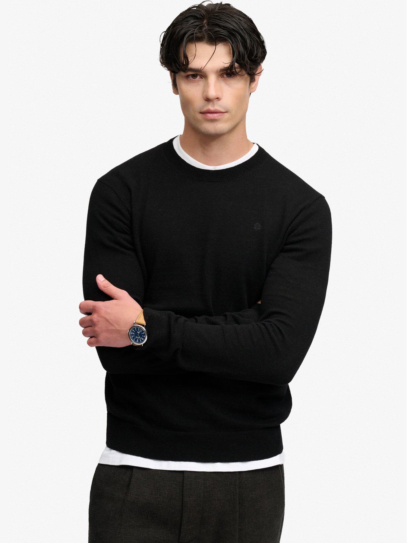 Superdry Men's Noir Sweater Essential Lw - Image 2