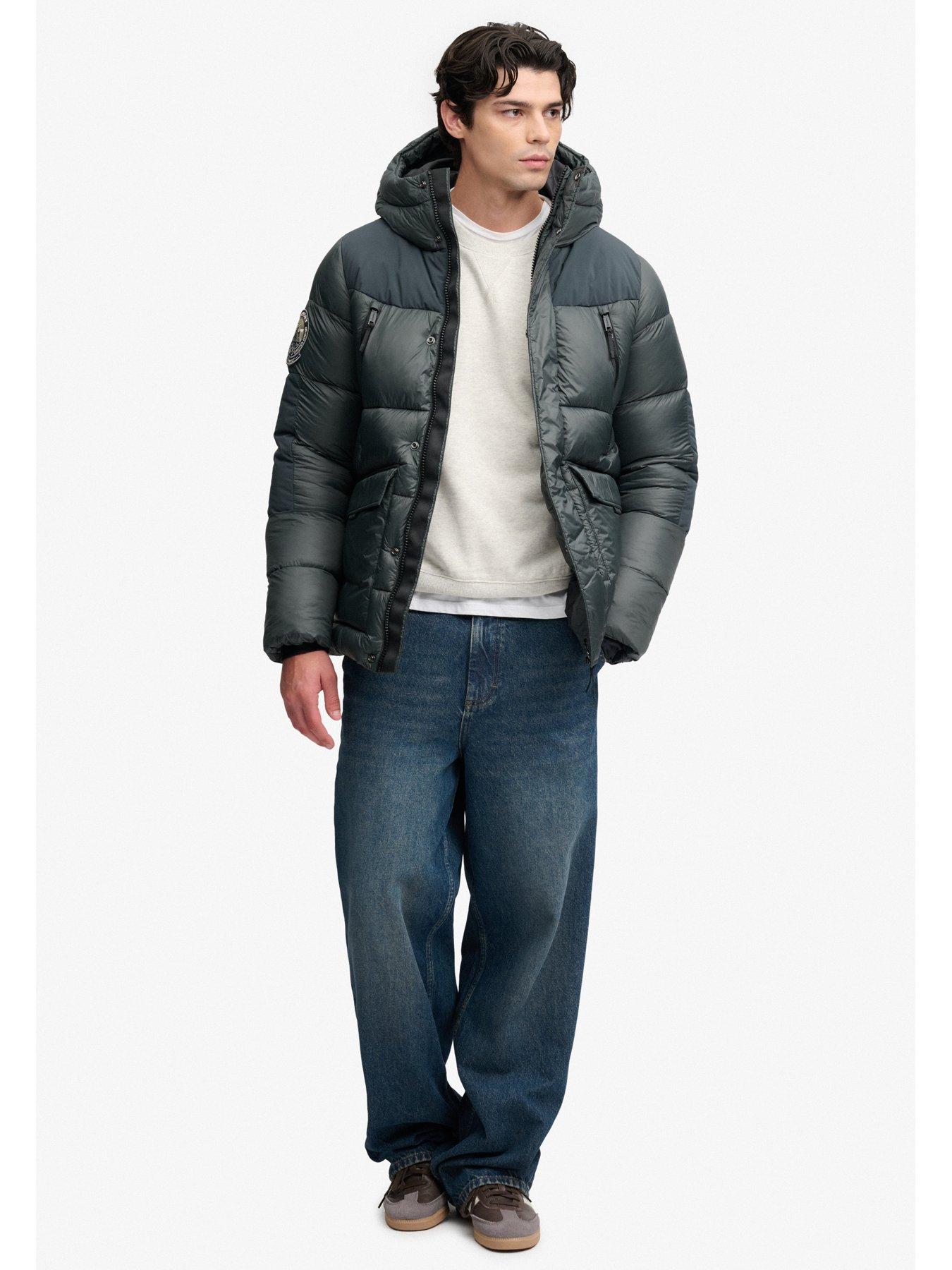 Image 3 of 7 of Superdry Superdry City Baffle Parka - Green