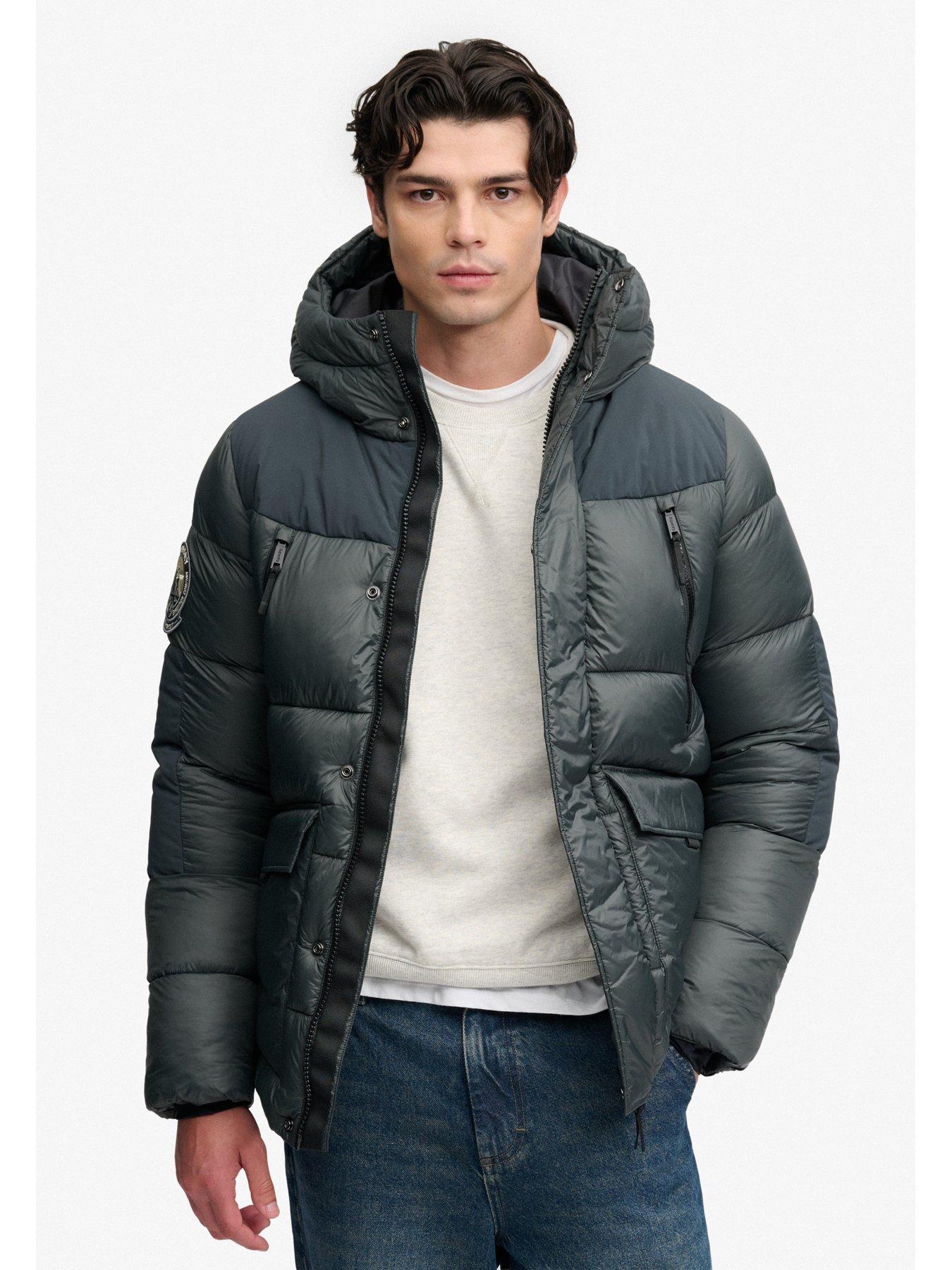 Image 4 of 7 of Superdry Superdry City Baffle Parka - Green