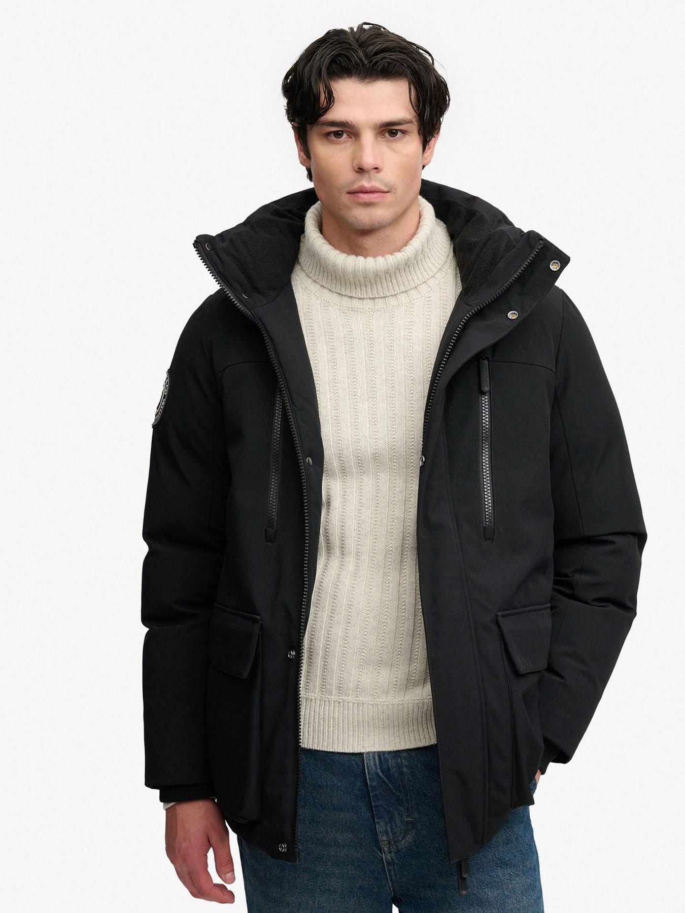 Image 1 of 7 of Superdry Superdry City Parka - Black
