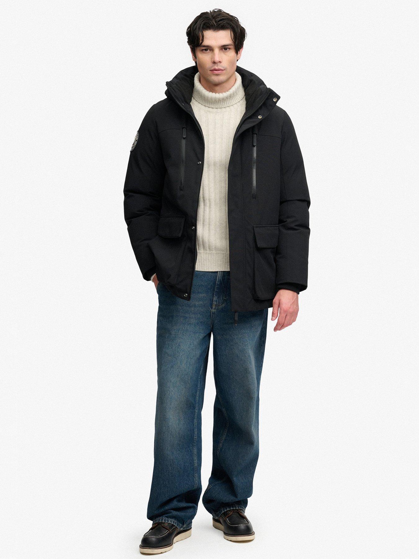 Image 3 of 7 of Superdry Superdry City Parka - Black