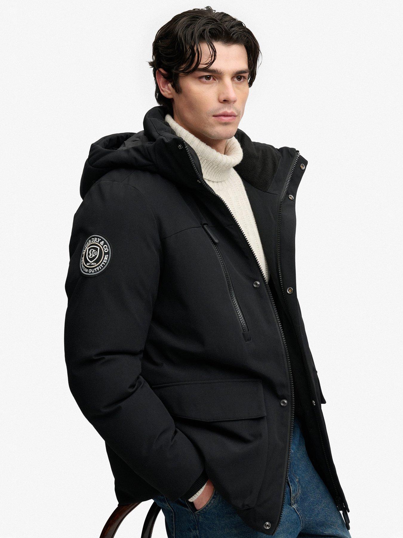 Image 4 of 7 of Superdry Superdry City Parka - Black