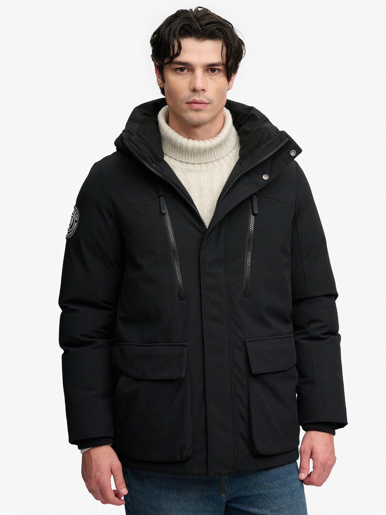 Image 5 of 7 of Superdry Superdry City Parka - Black