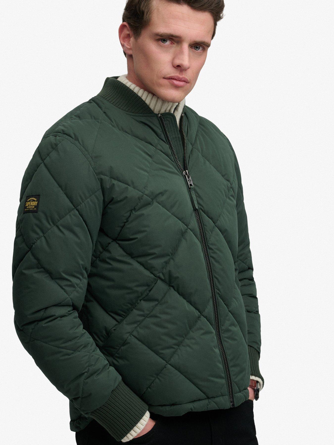 Image 5 of 7 of Superdry Superdry Diamond Quilt Jacket - Green