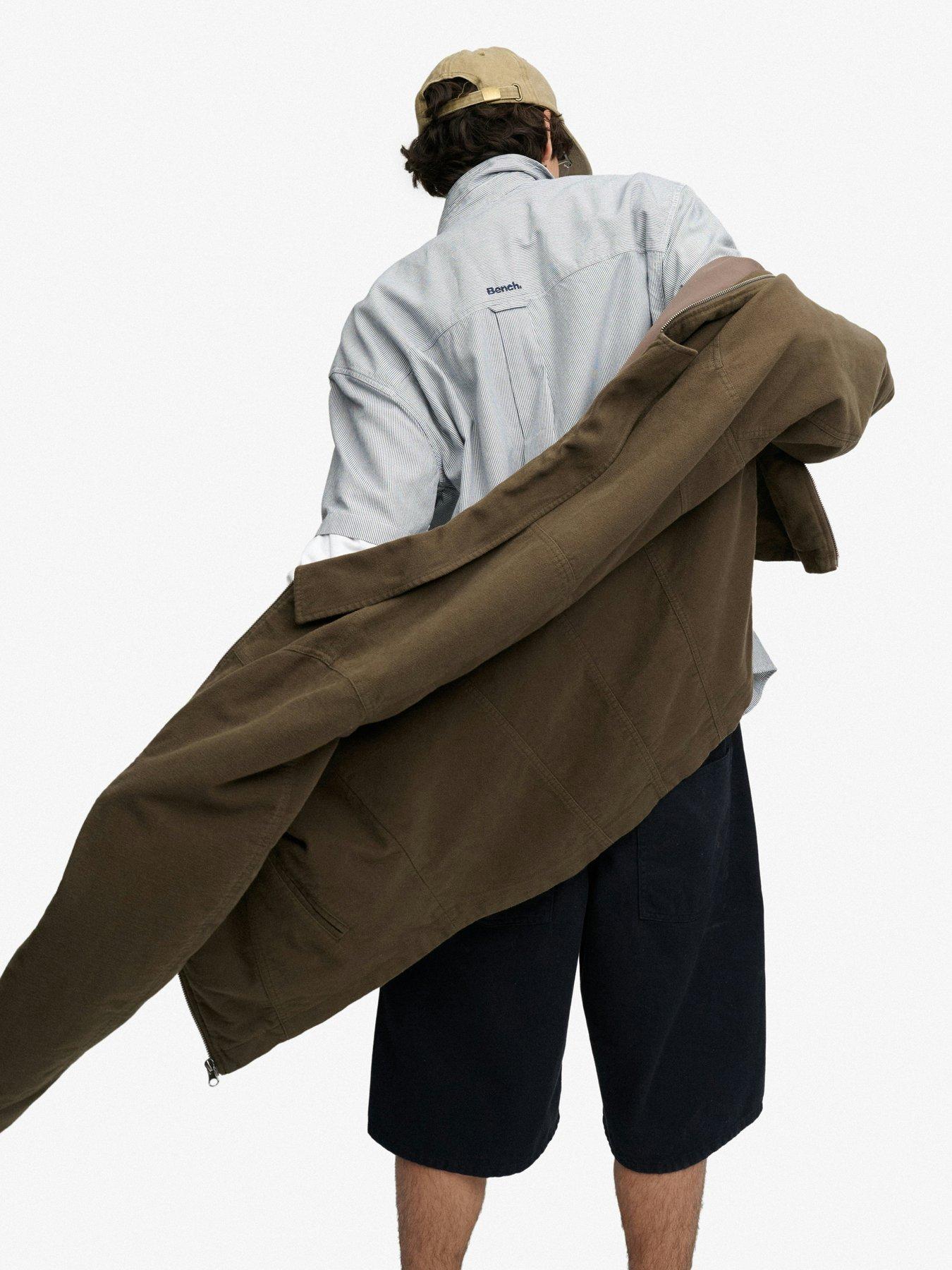 Image 2 of 5 of Superdry Mens Moleskin Lined Full-Zip Ranch Jacket - Brown