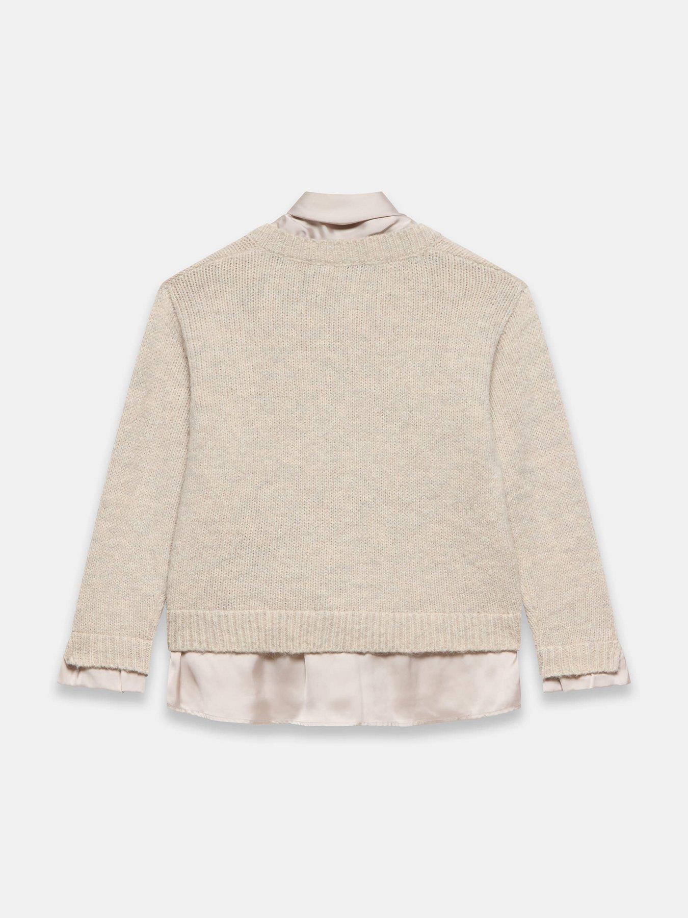 Image 6 of 6 of Mint Velvet Neutral Tie Detail Jumper