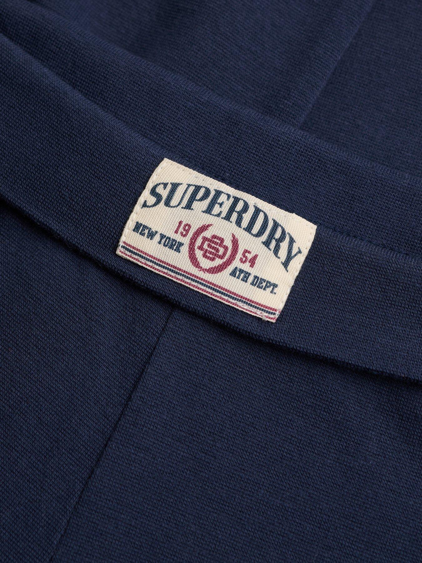 Image 5 of 5 of Superdry Superdry Ath Ess Fold Over Joggers - Navy