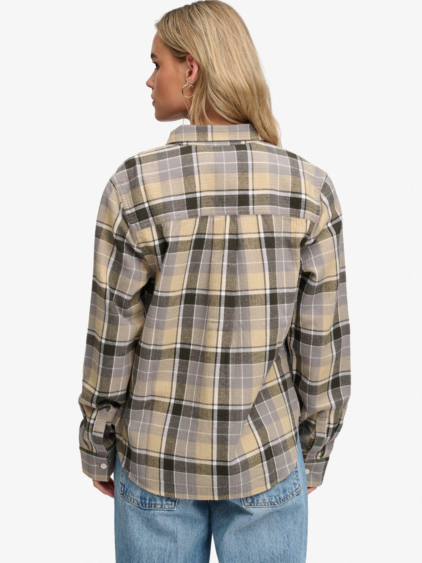 Image 2 of 6 of Superdry Superdry Lumberjack Check Flannel Shirt - Brown
