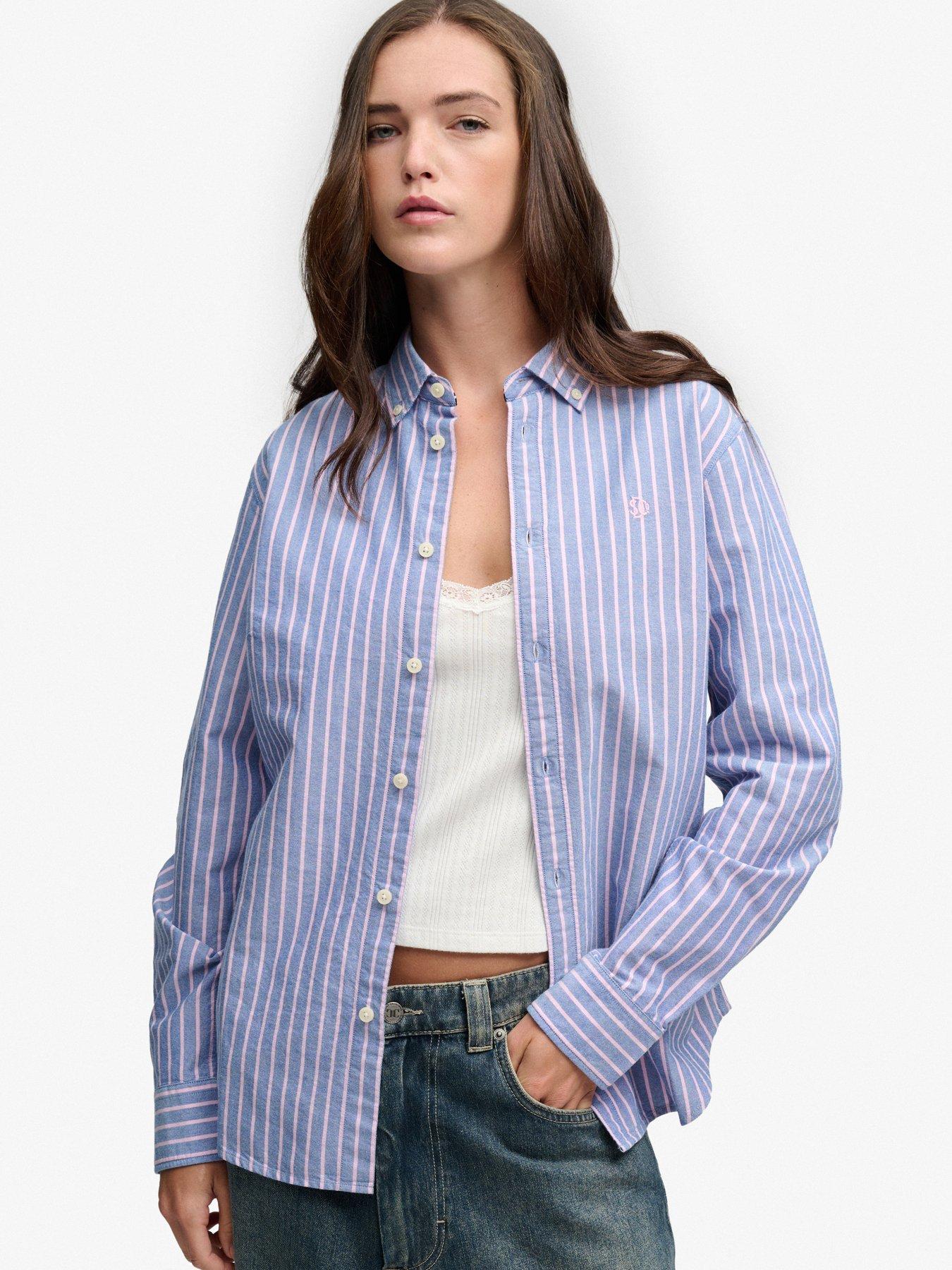 Superdry Bleu Woman's Shirt Slim - Image 2