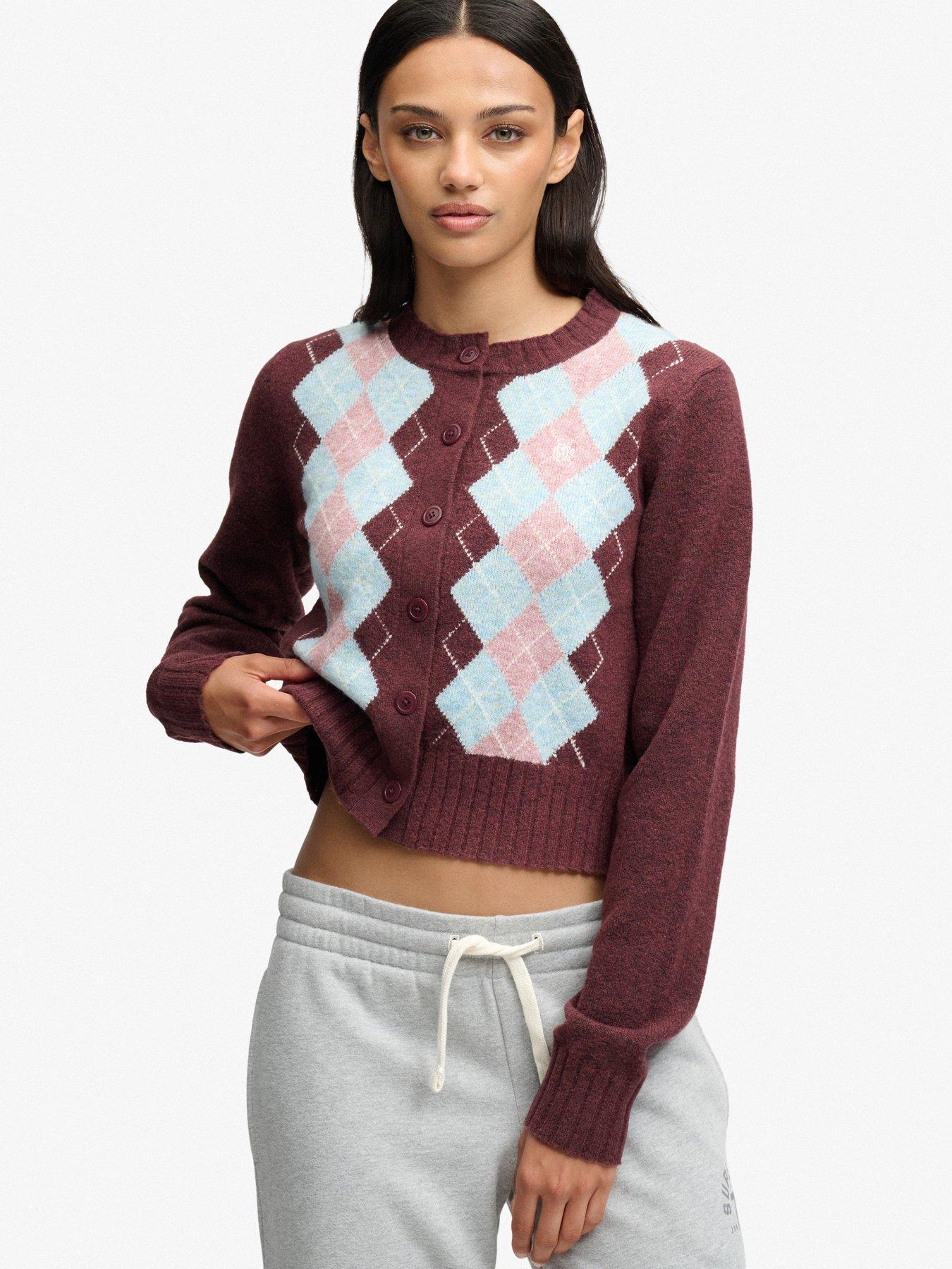 Superdry Women's Violet Cardigan Argyle - Image 2