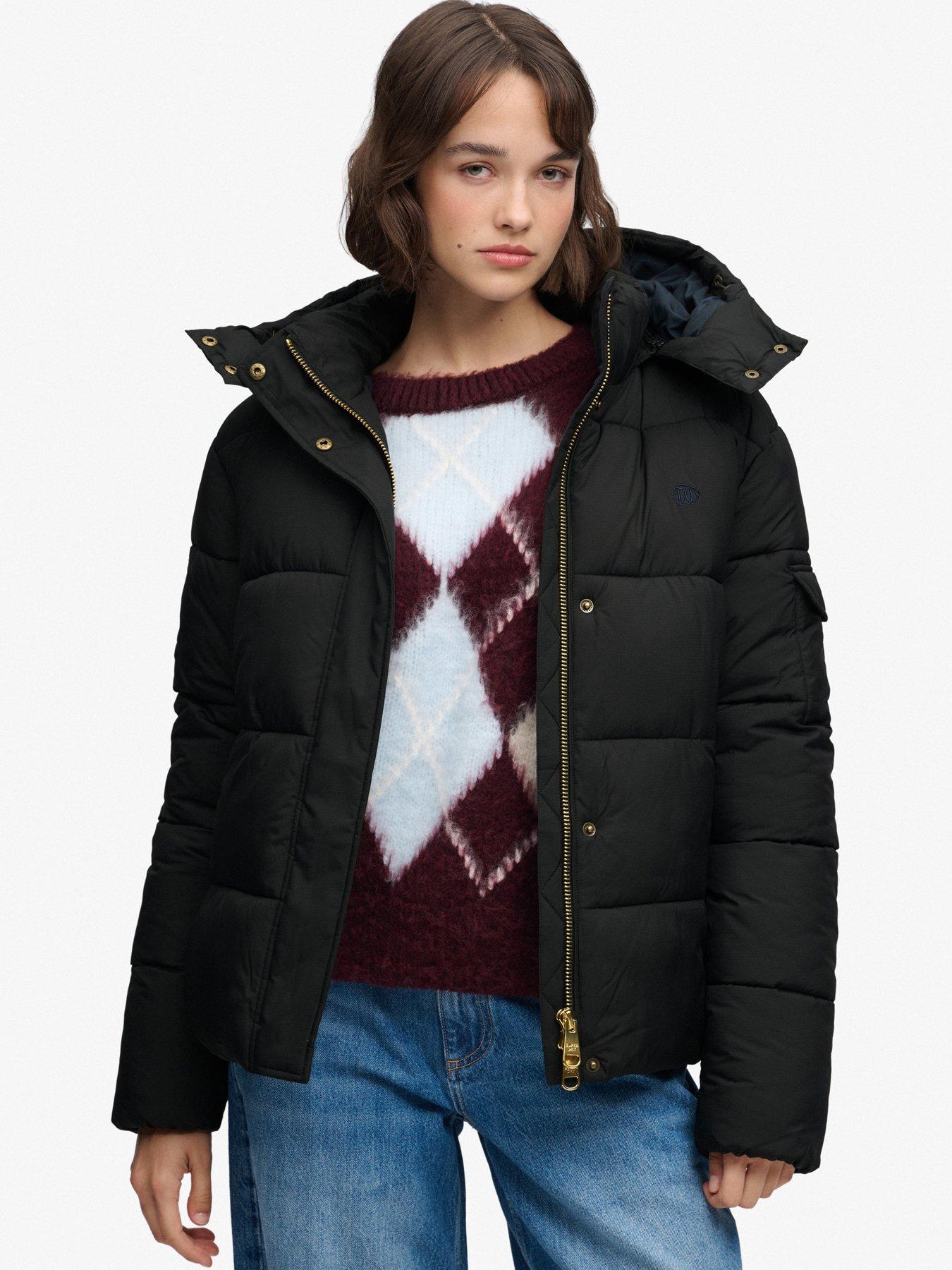Superdry Women's Noir Down Jacket Premium Ripstop - Image 2