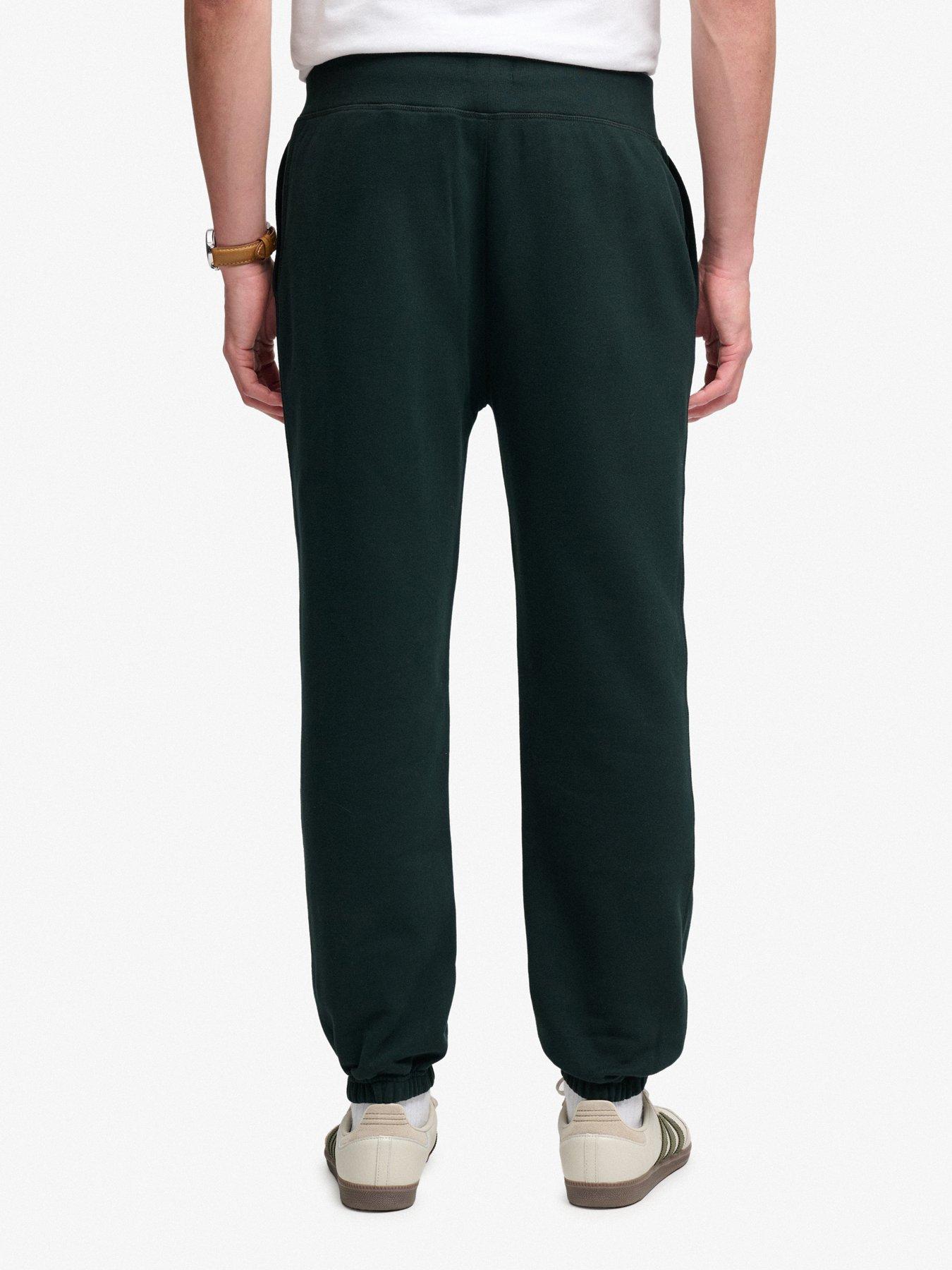 Image 2 of 6 of Superdry Mens Essential Company Logo Drawcord Jogging Bottoms - Green